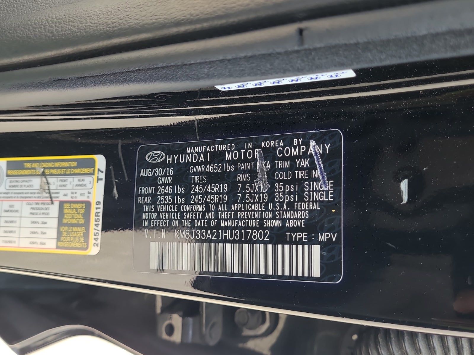 2017 Hyundai Tucson Limited FWD