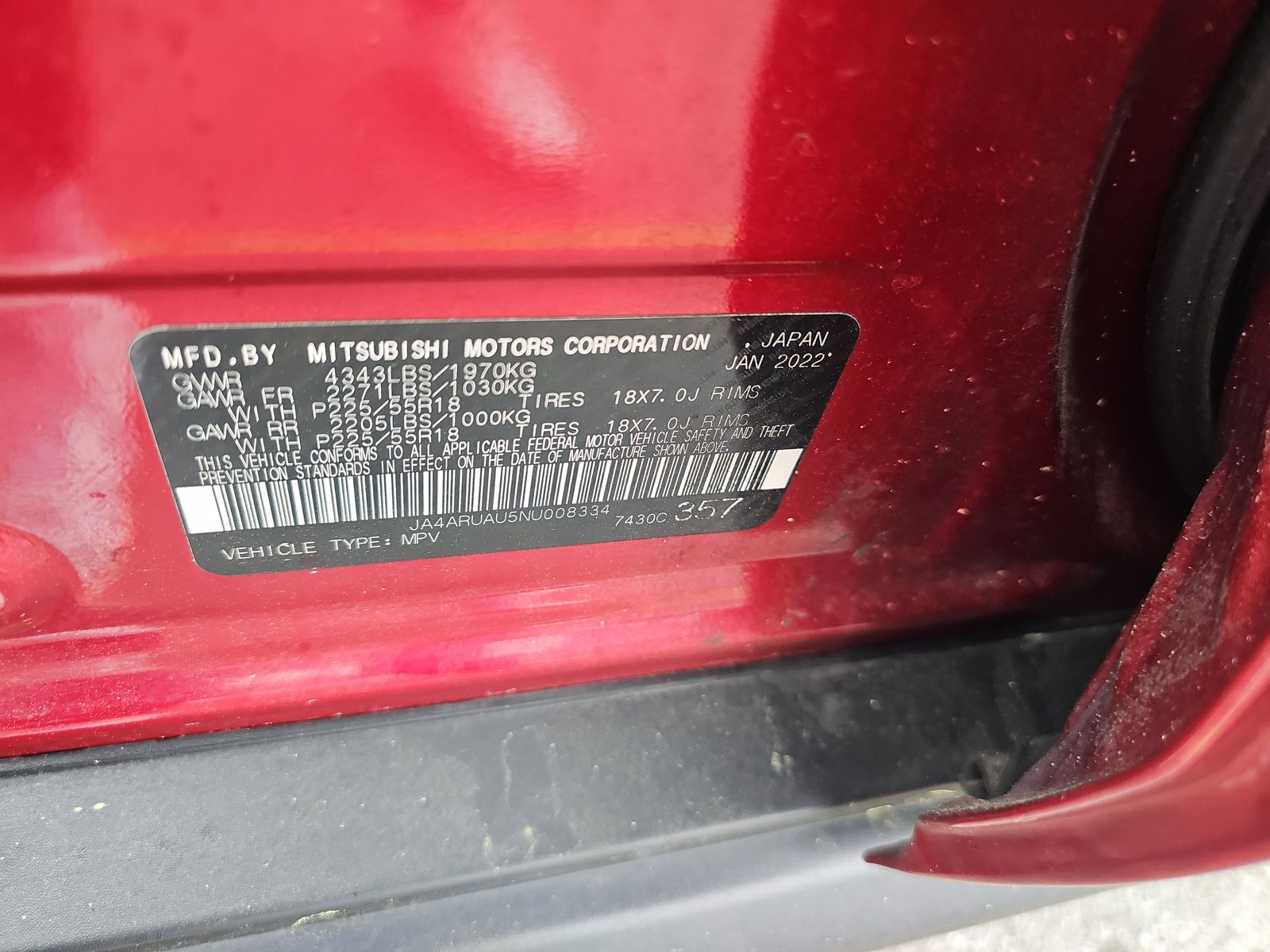 2022 Mitsubishi Outlander Sport 2.0 LE AWD