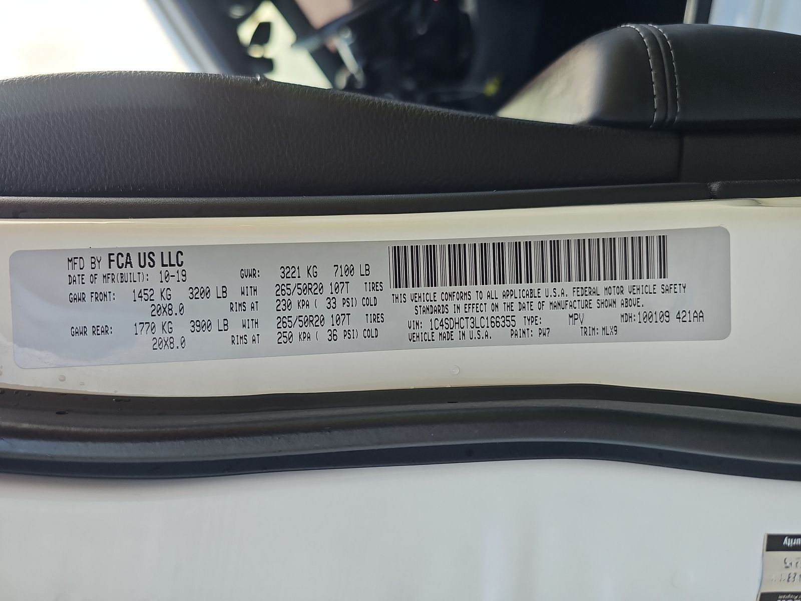 2020 Dodge Durango R/T RWD