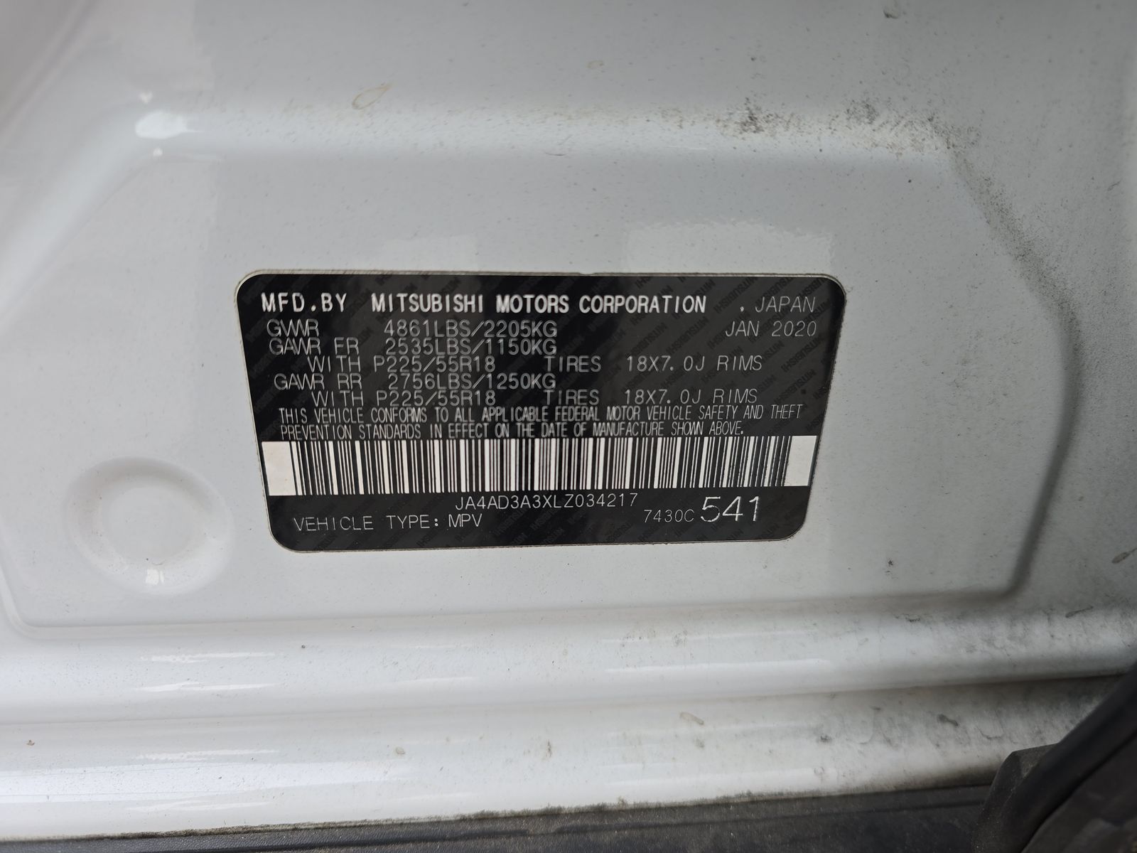 2020 Mitsubishi Outlander SEL FWD