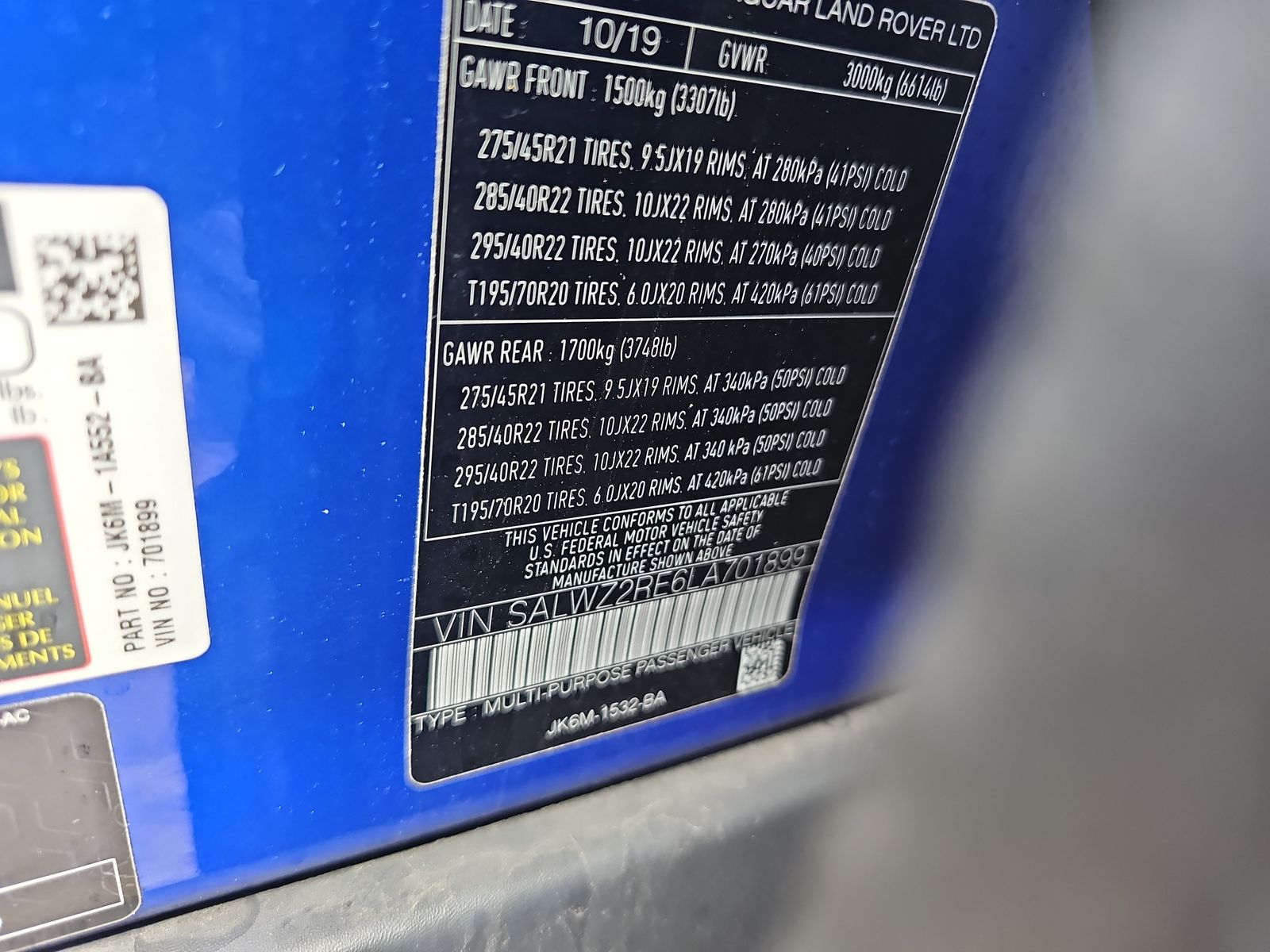 2020 Land Rover Range Rover Sport SVR AWD