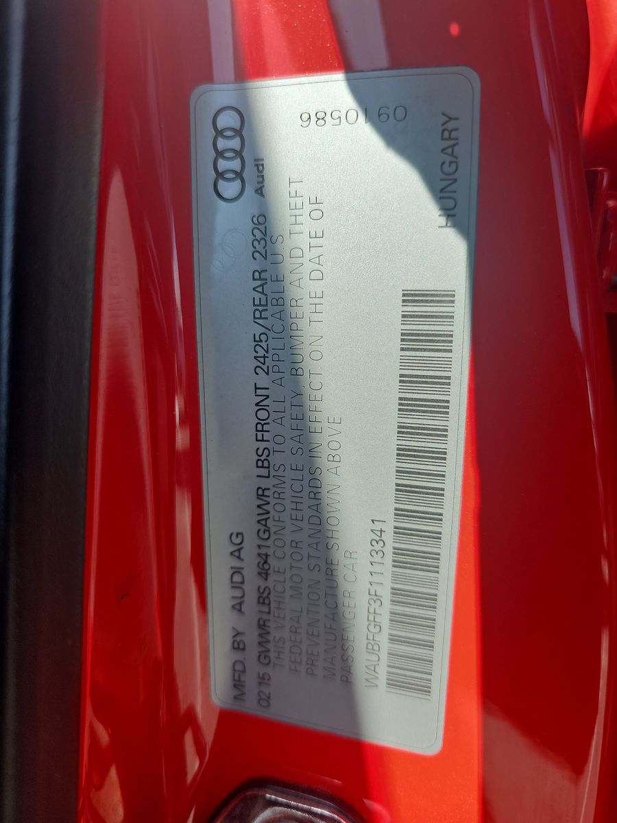 2015 Audi S3 Premium Plus AWD