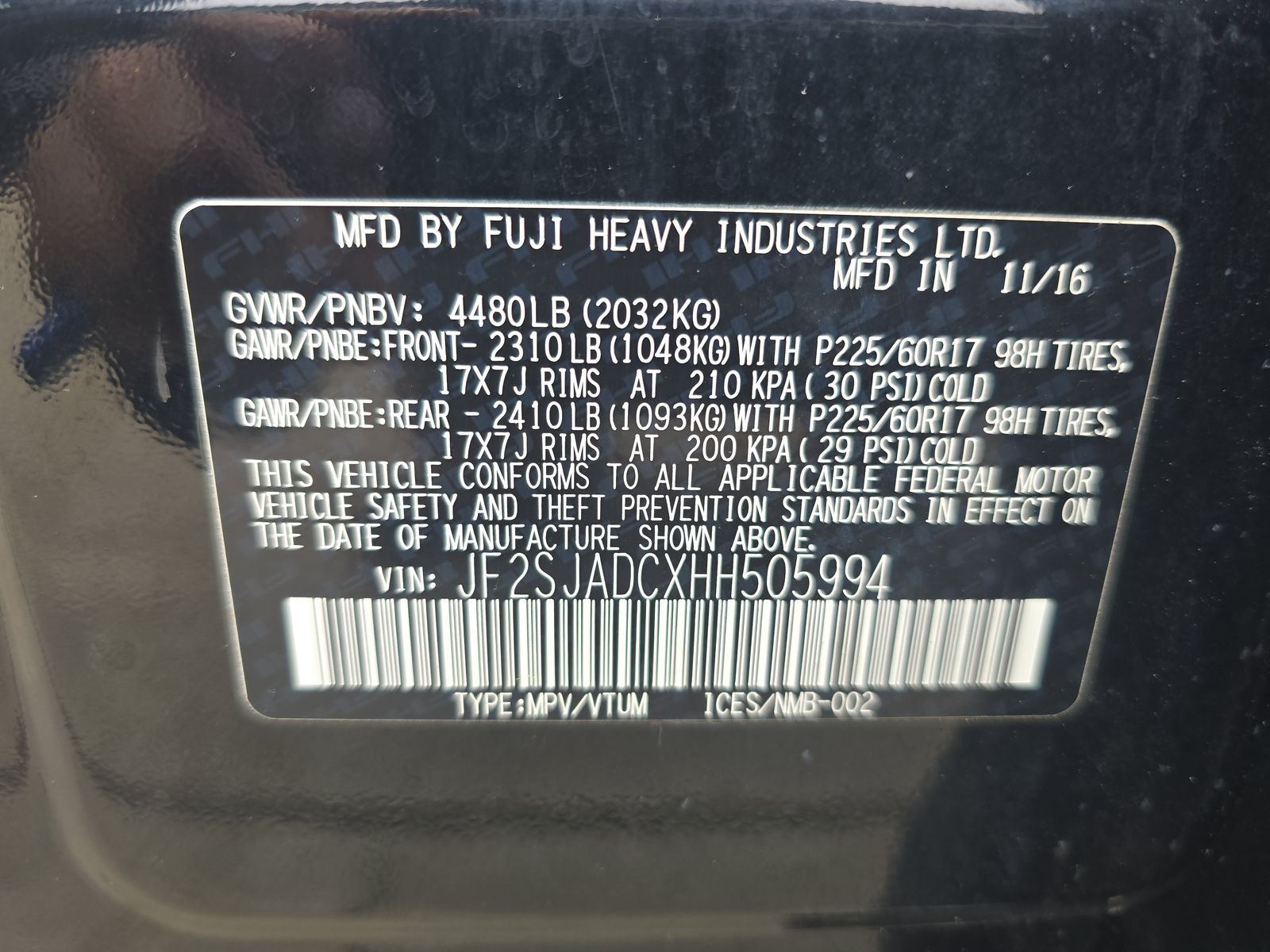 2017 Subaru Forester 2.5i Premium AWD