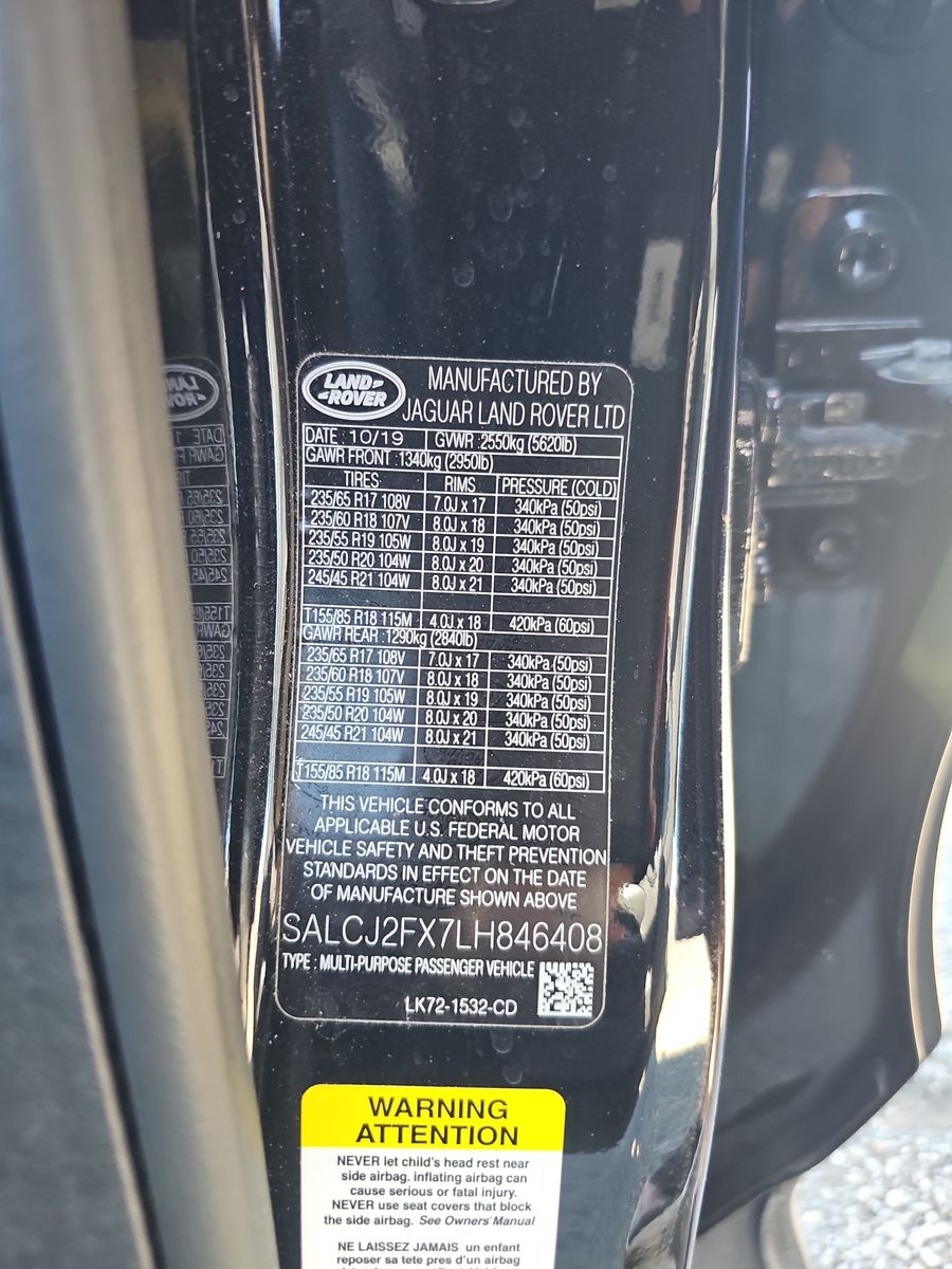 2020 Land Rover Discovery Sport S AWD