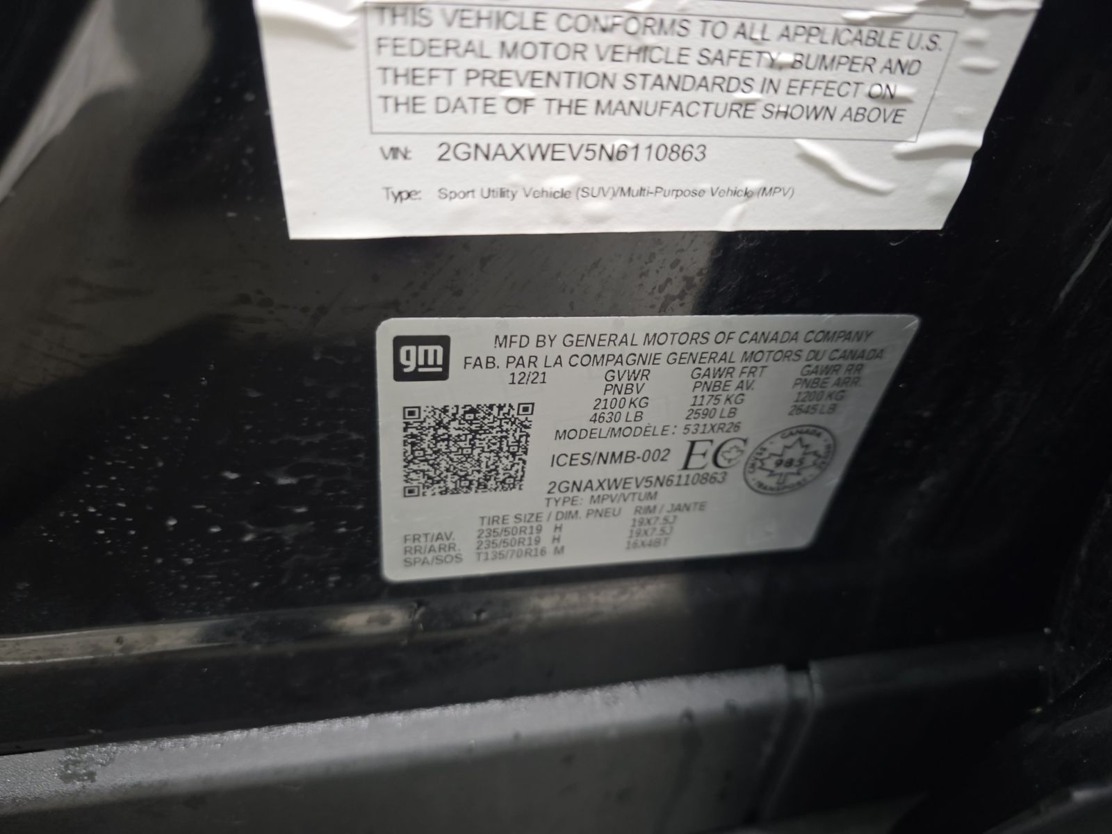 2022 Chevrolet Equinox RS AWD