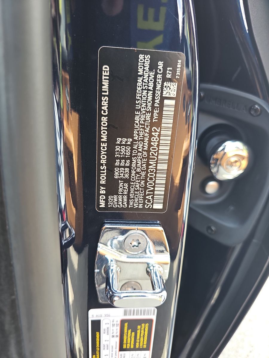2021 Rolls-Royce Ghost Base AWD