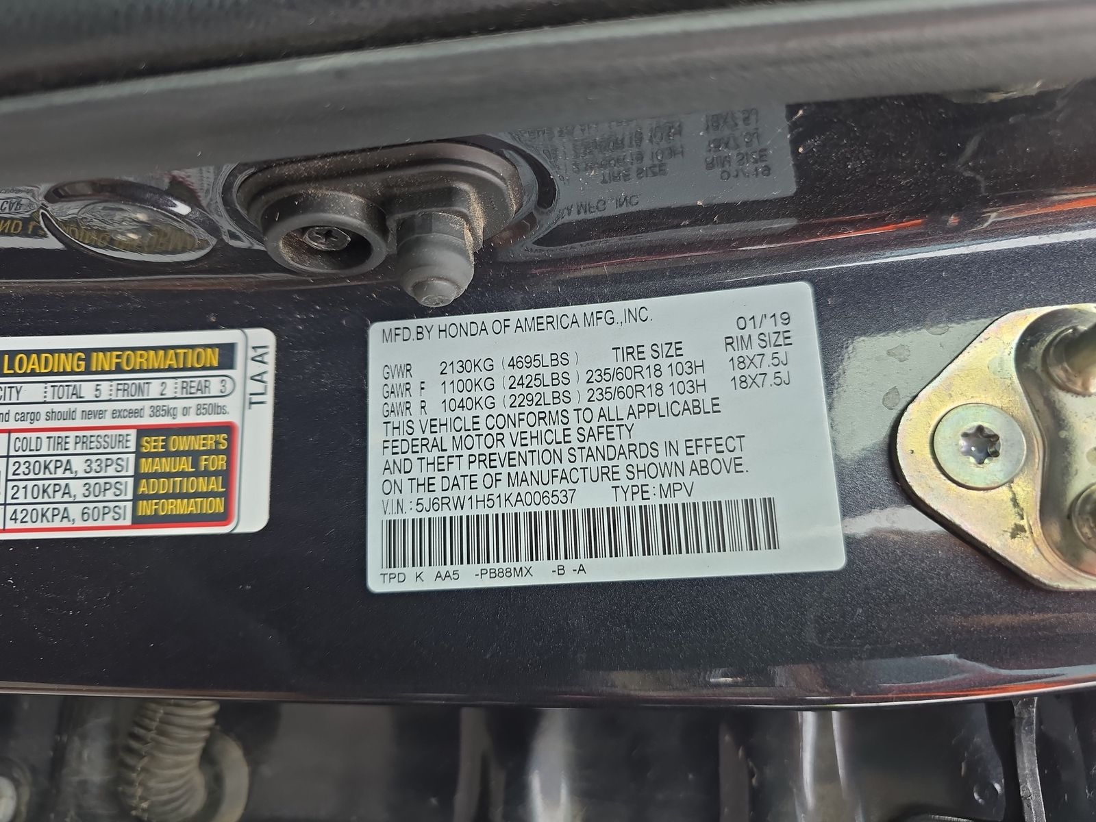 2019 Honda CR-V EX FWD