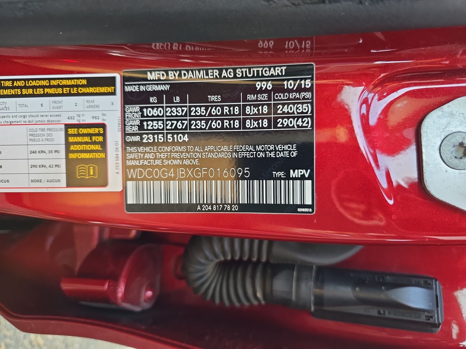 2016 Mercedes-Benz GLC GLC 300 RWD