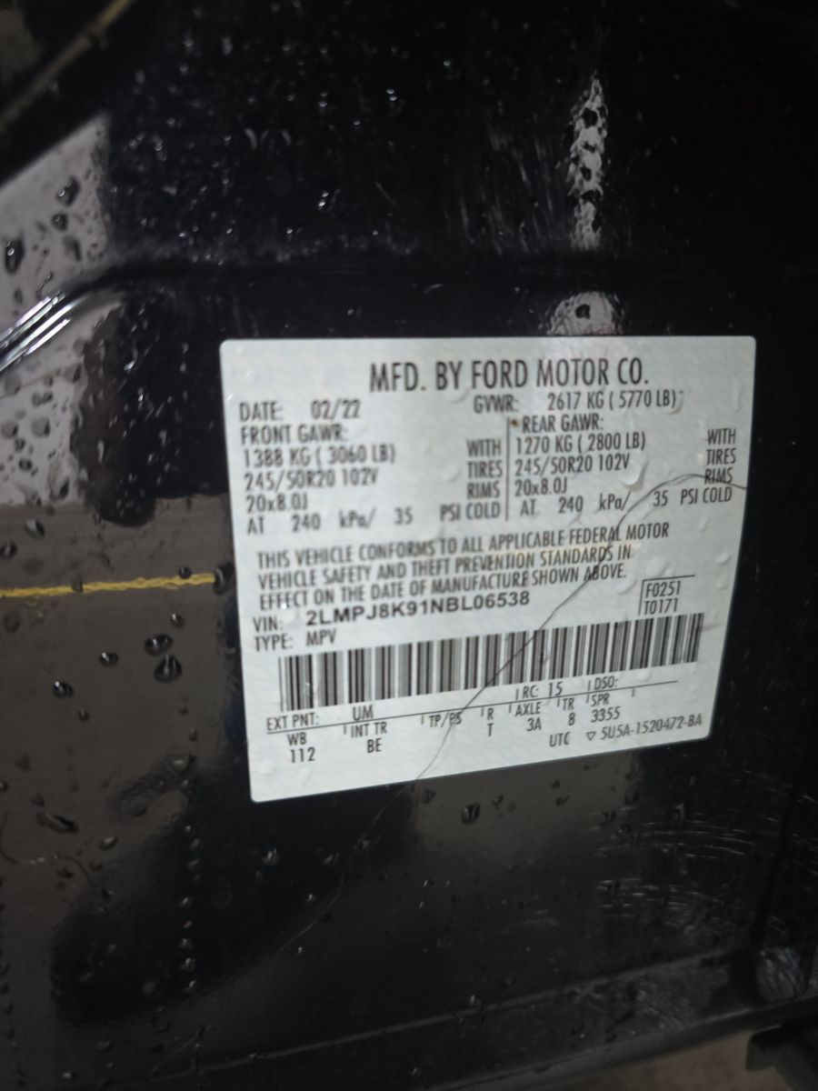 2022 Lincoln Nautilus Reserve AWD