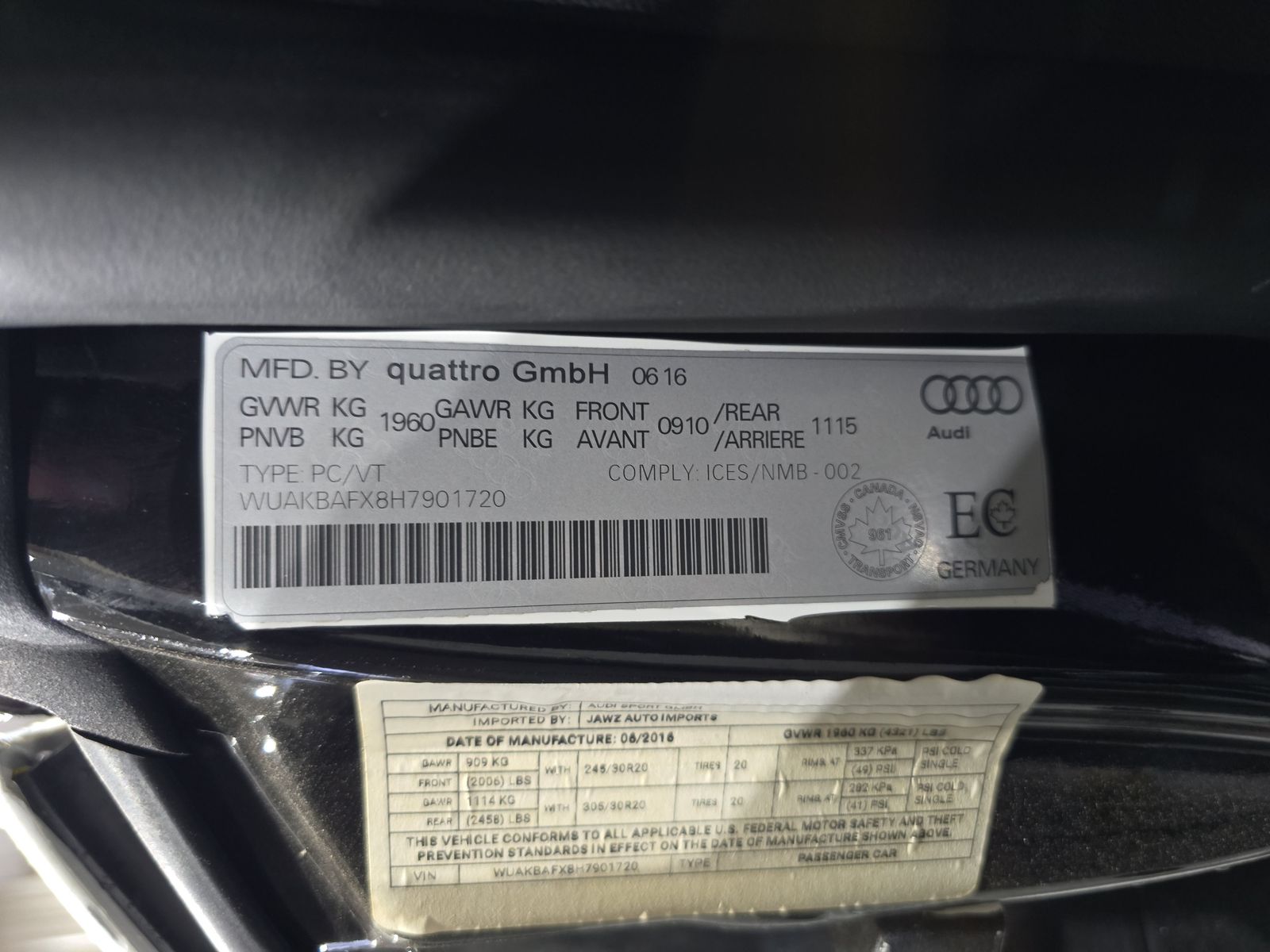 2017 Audi R8 V10 Plus AWD