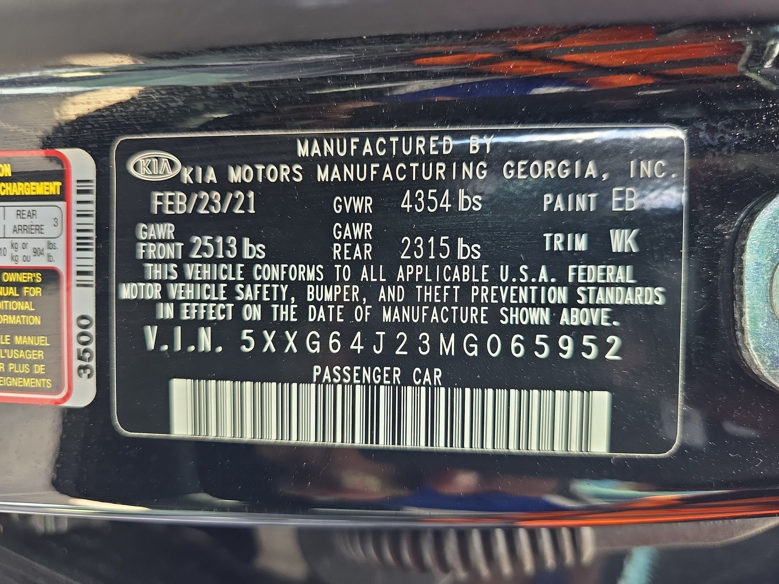 2021 Kia K5 GT-Line FWD