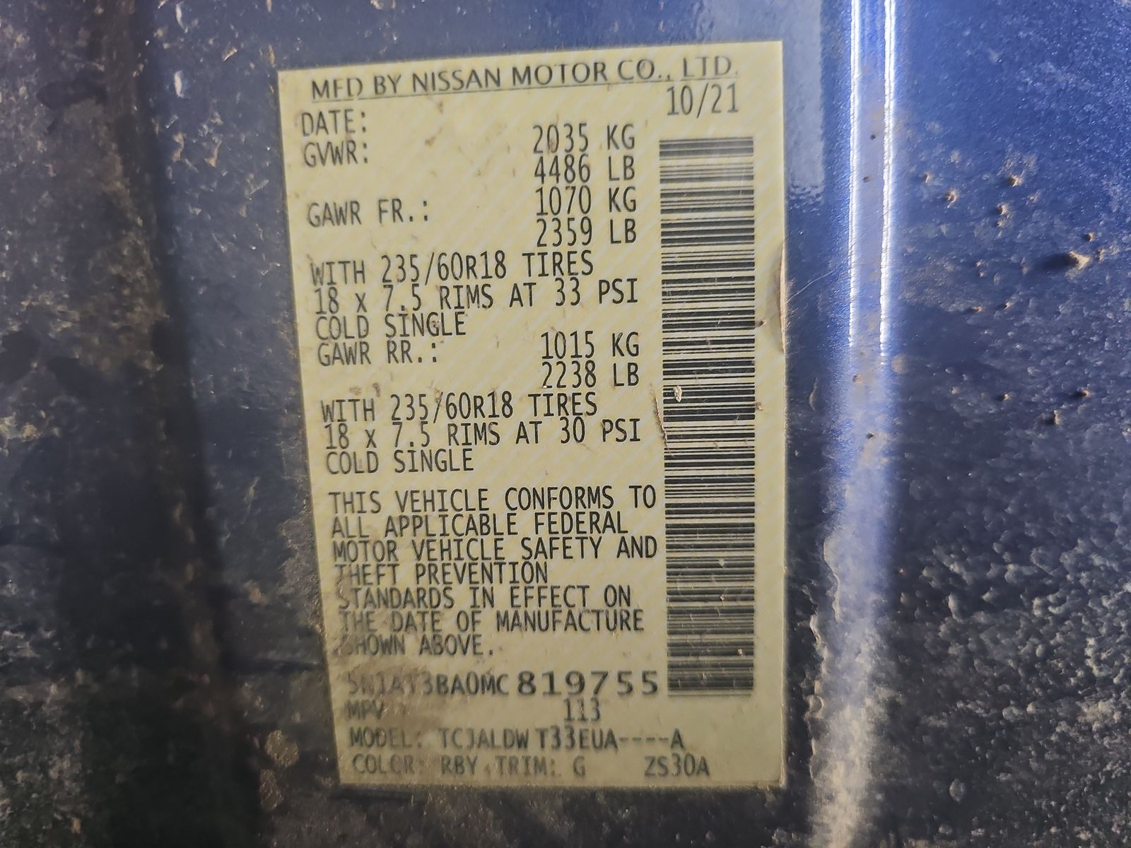 2021 Nissan Rogue SV FWD