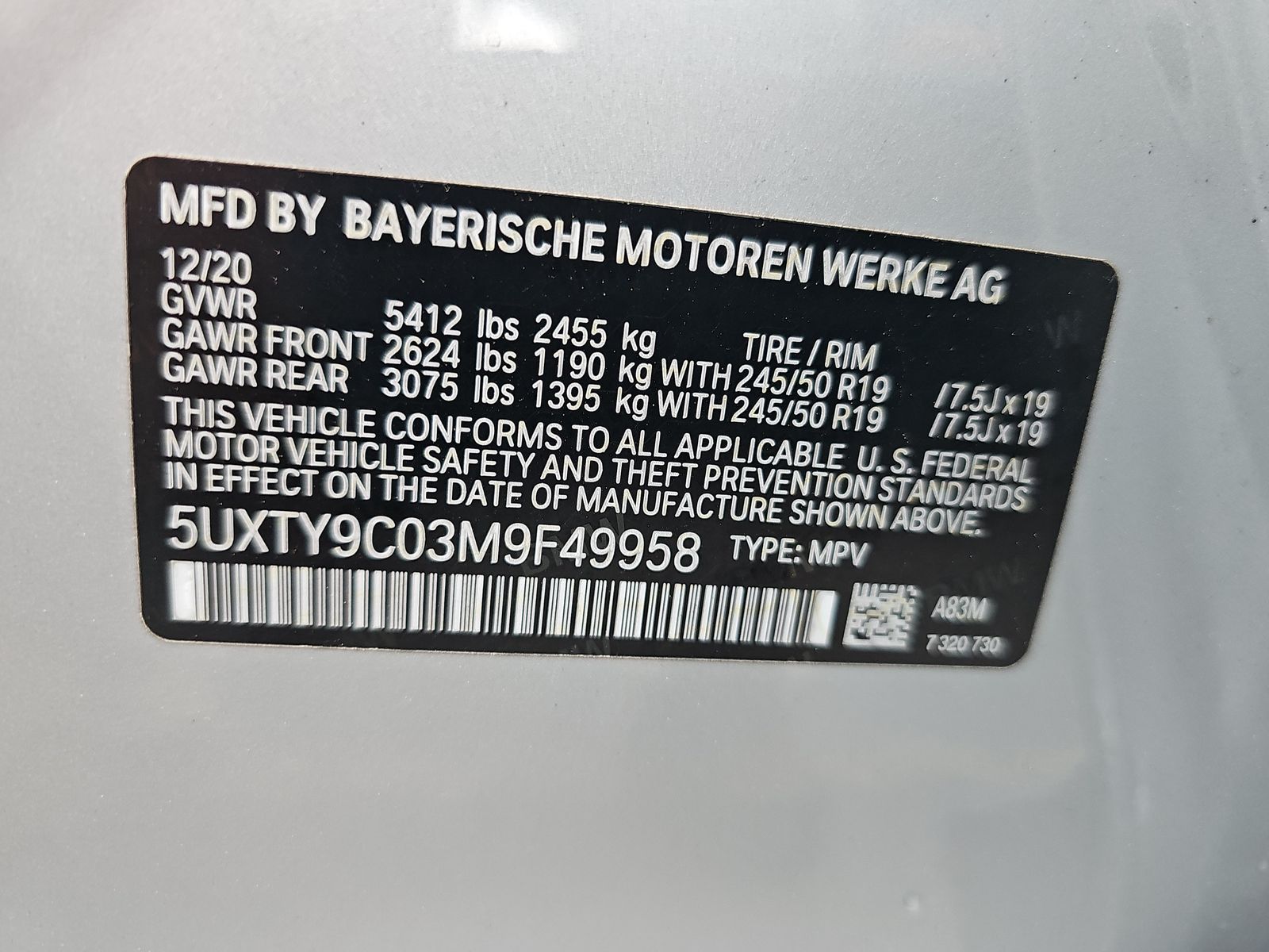 2021 BMW X3 M40i AWD