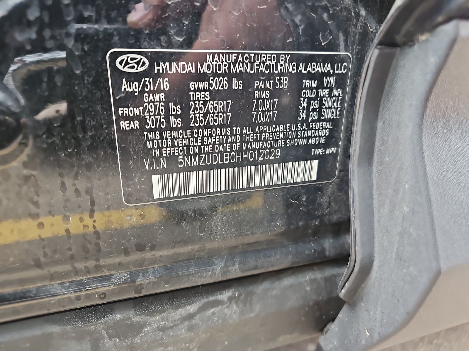 2017 Hyundai Santa Fe Sport Base AWD