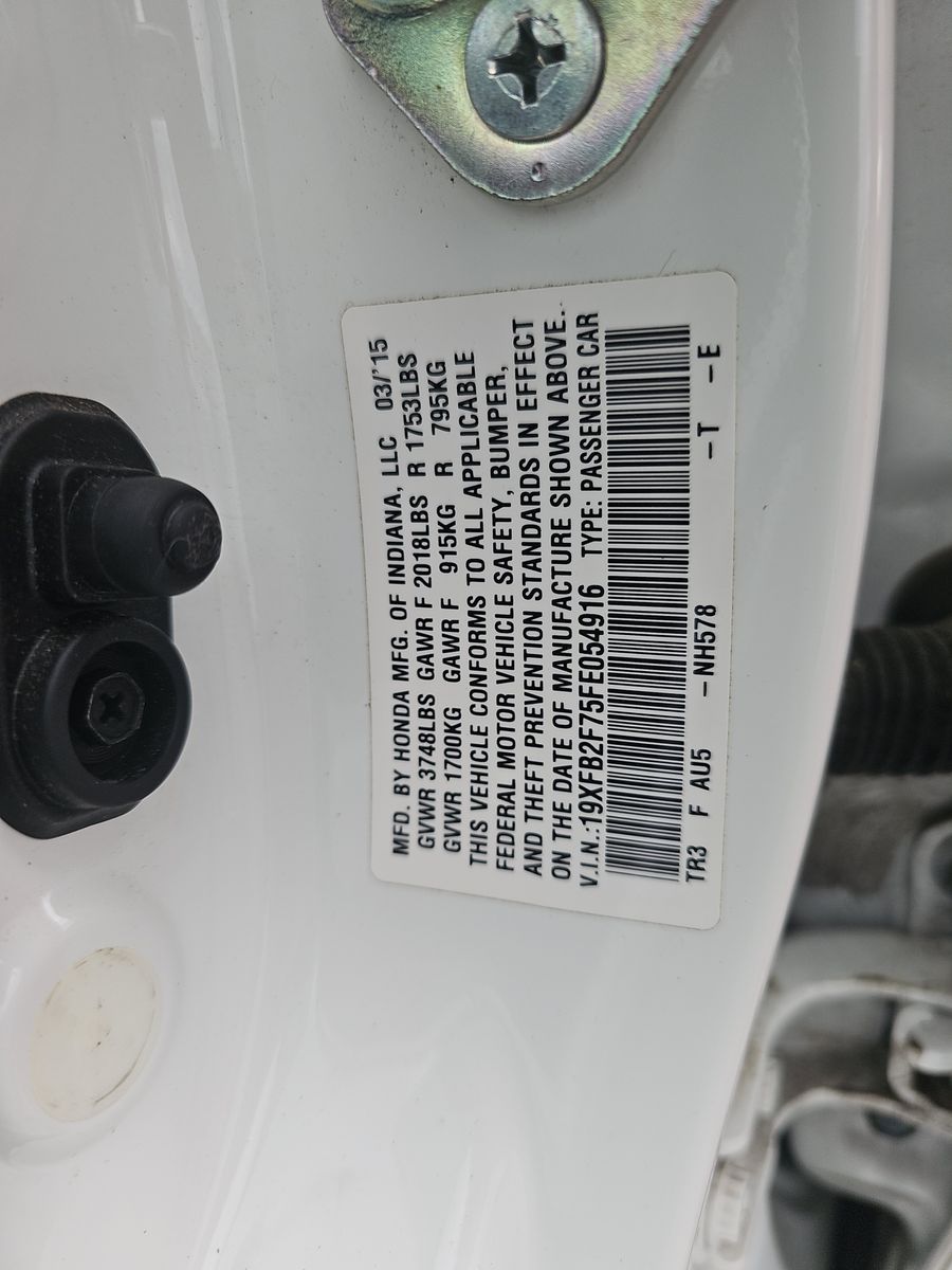 2015 Honda Civic Sedan Touring FWD