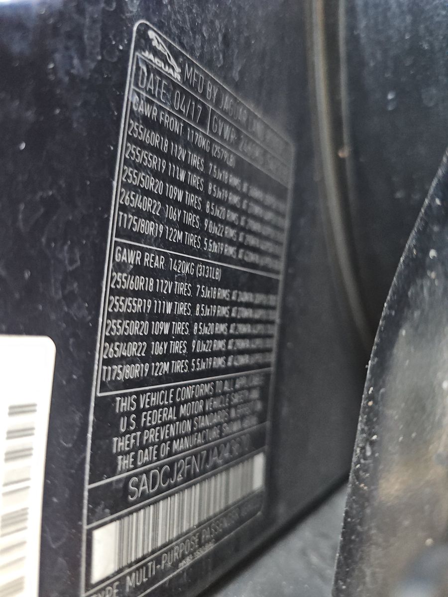 2018 Jaguar F-PACE 20d Premium AWD