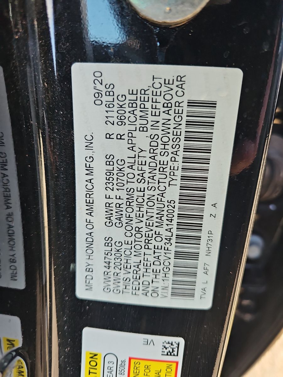 2020 Honda Accord Sport FWD