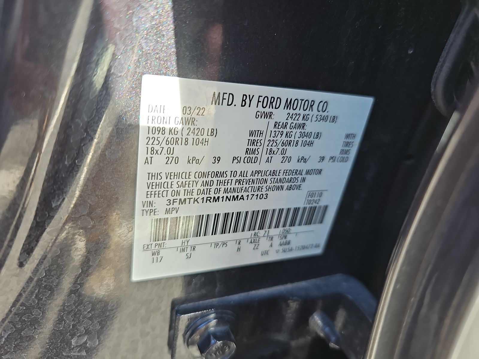 2022 Ford Mustang Mach-E Select RWD