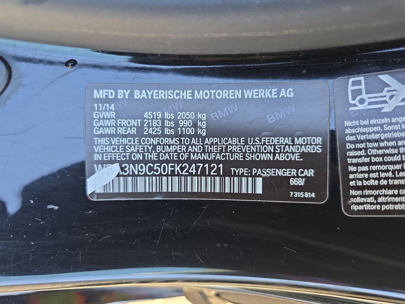 2015 BMW 4 Series 428i xDrive AWD