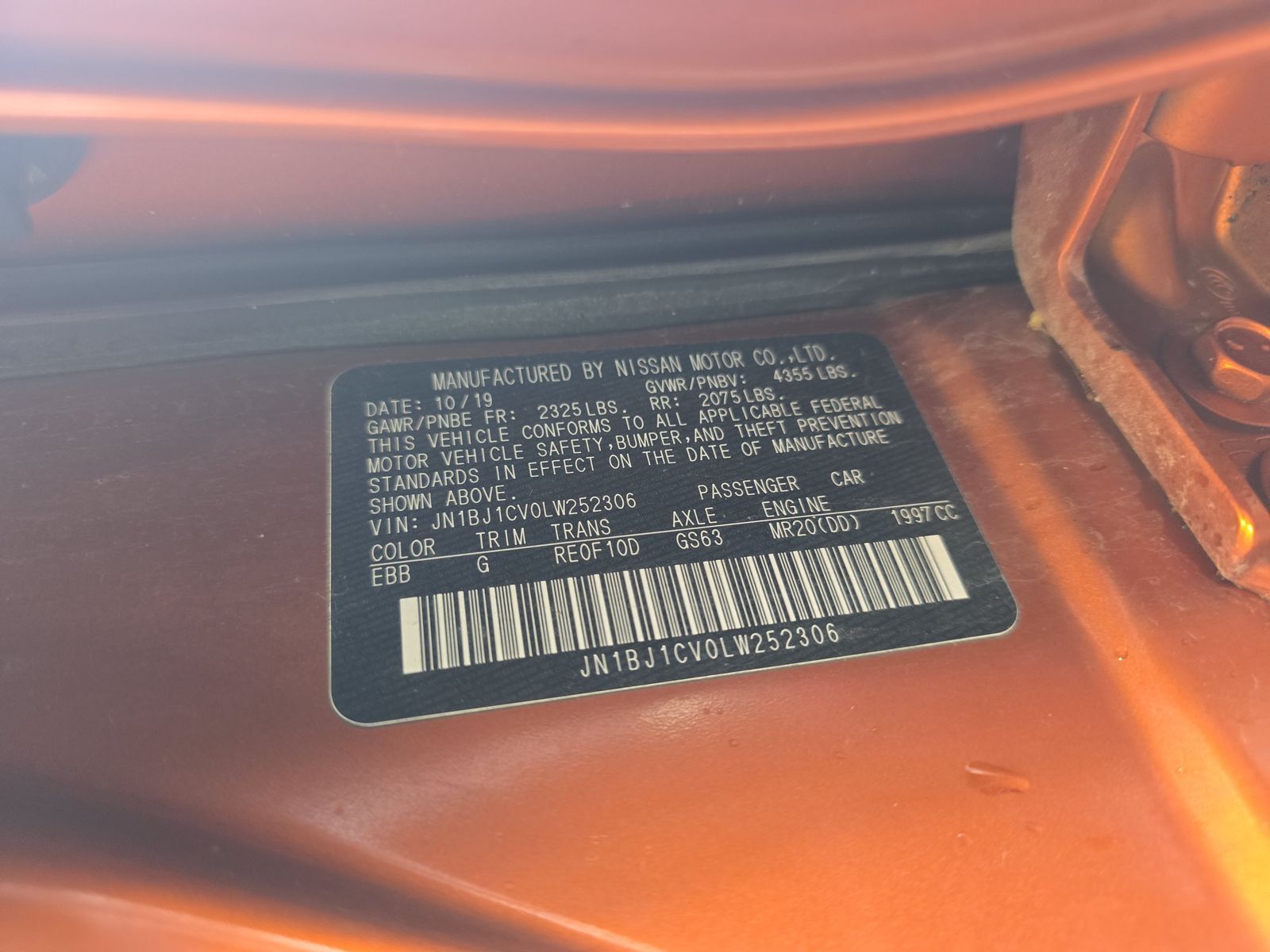 2020 Nissan Rogue Sport S FWD