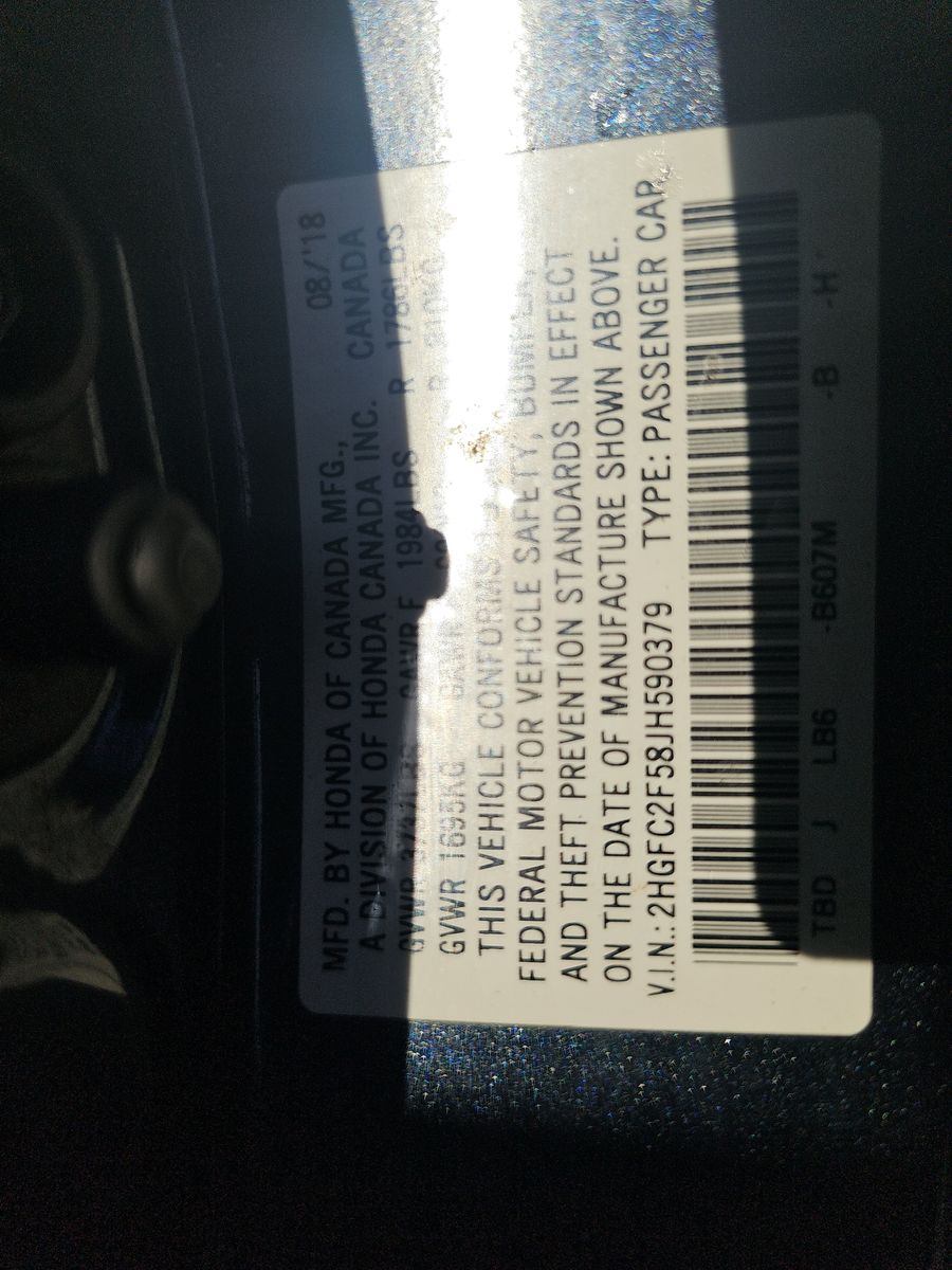 2018 Honda Civic LX FWD