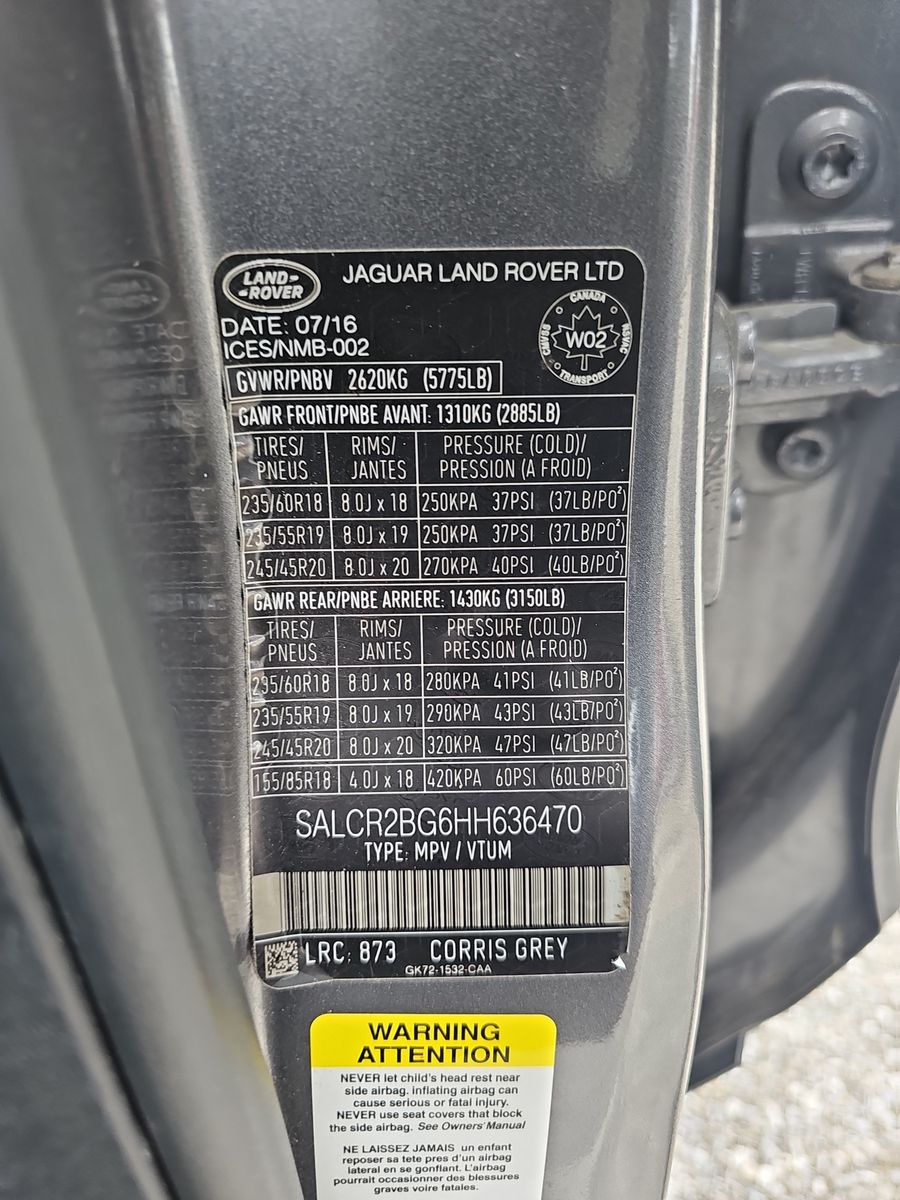 2017 Land Rover Discovery Sport HSE AWD