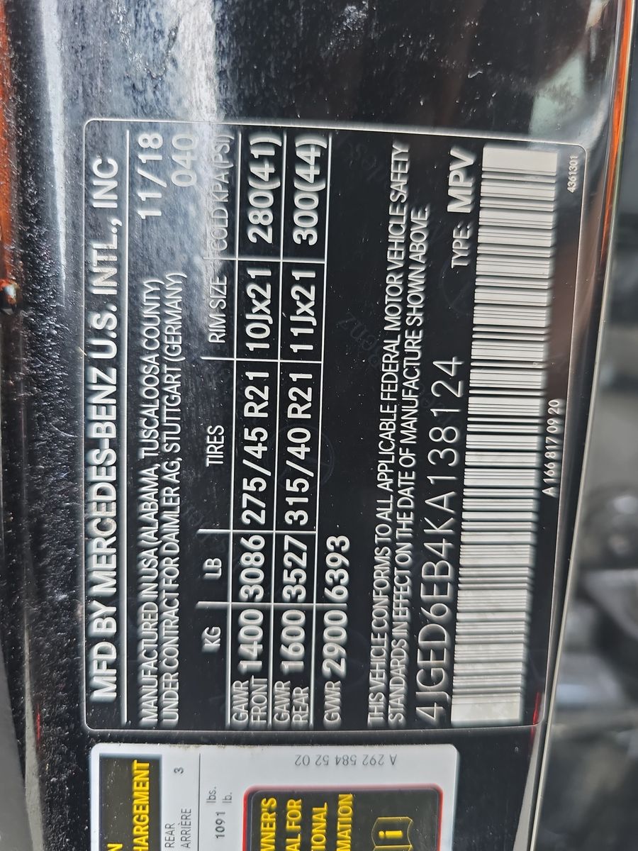 2019 Mercedes-Benz GLE AMG GLE 43 AWD