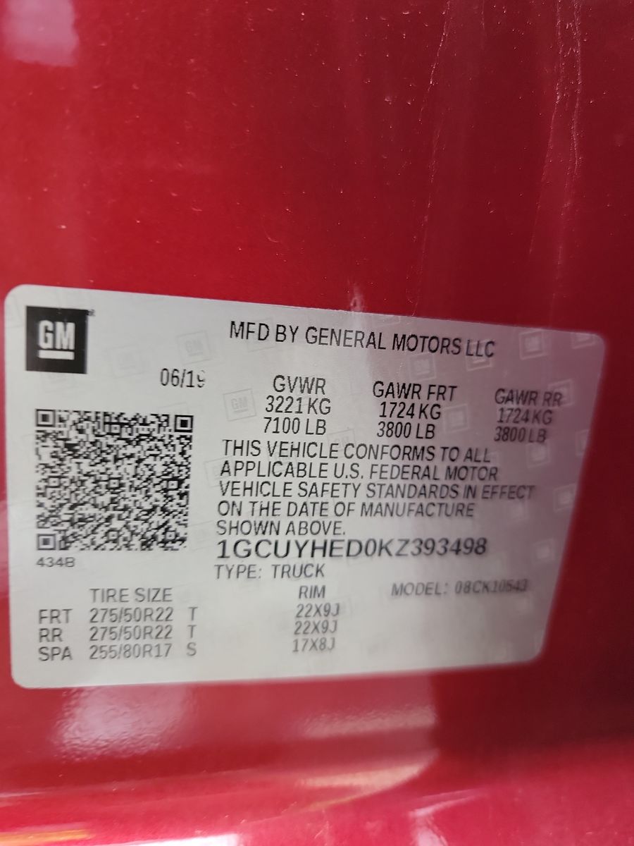 2019 Chevrolet Silverado 1500 High Country AWD