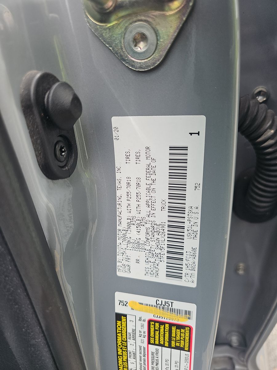 2020 Toyota Tundra SR5 RWD