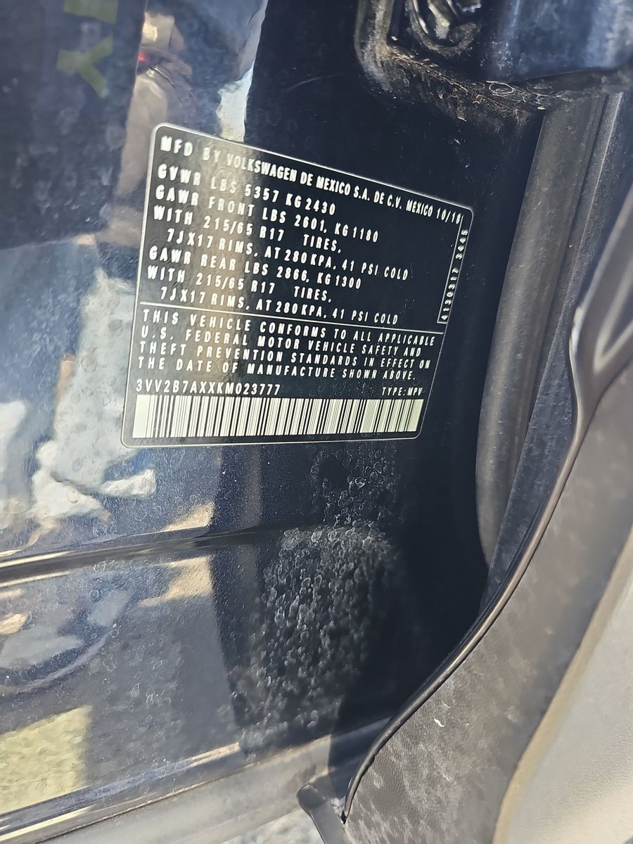 2019 Volkswagen Tiguan 2.0T SE AWD