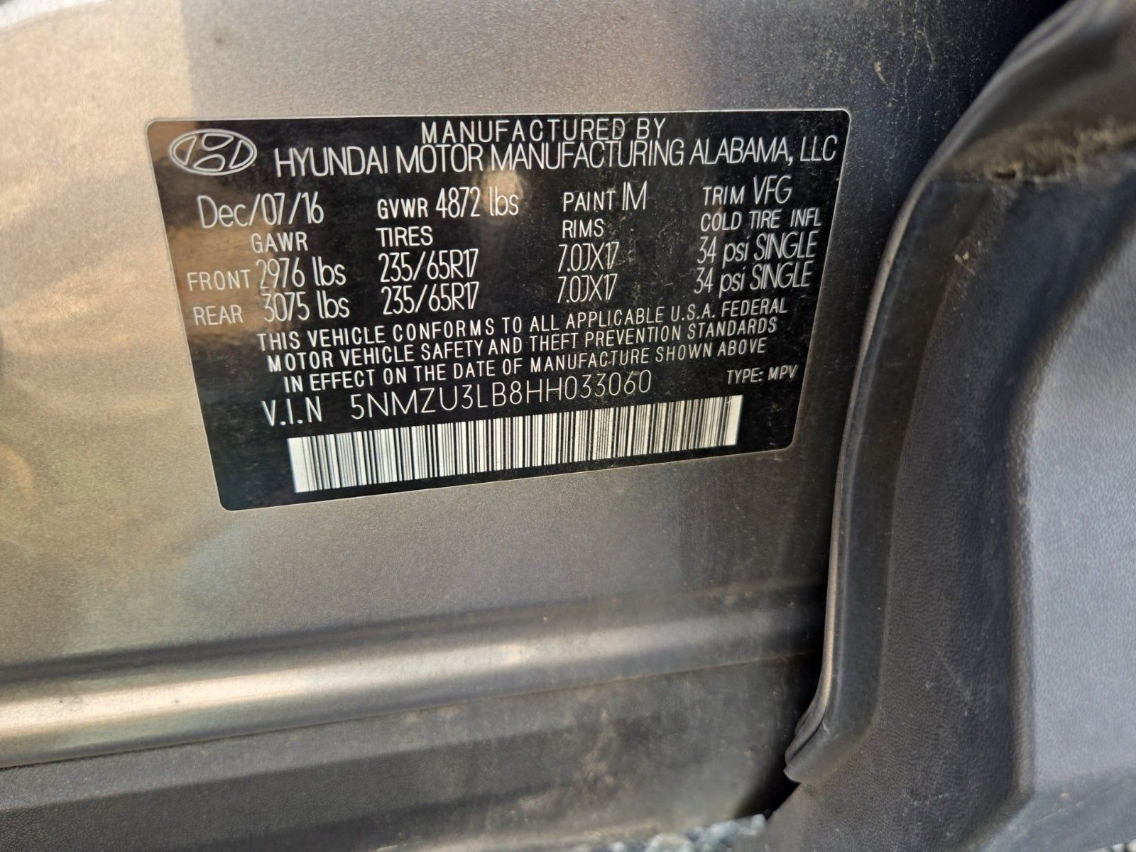 2017 Hyundai Santa Fe Sport Base FWD