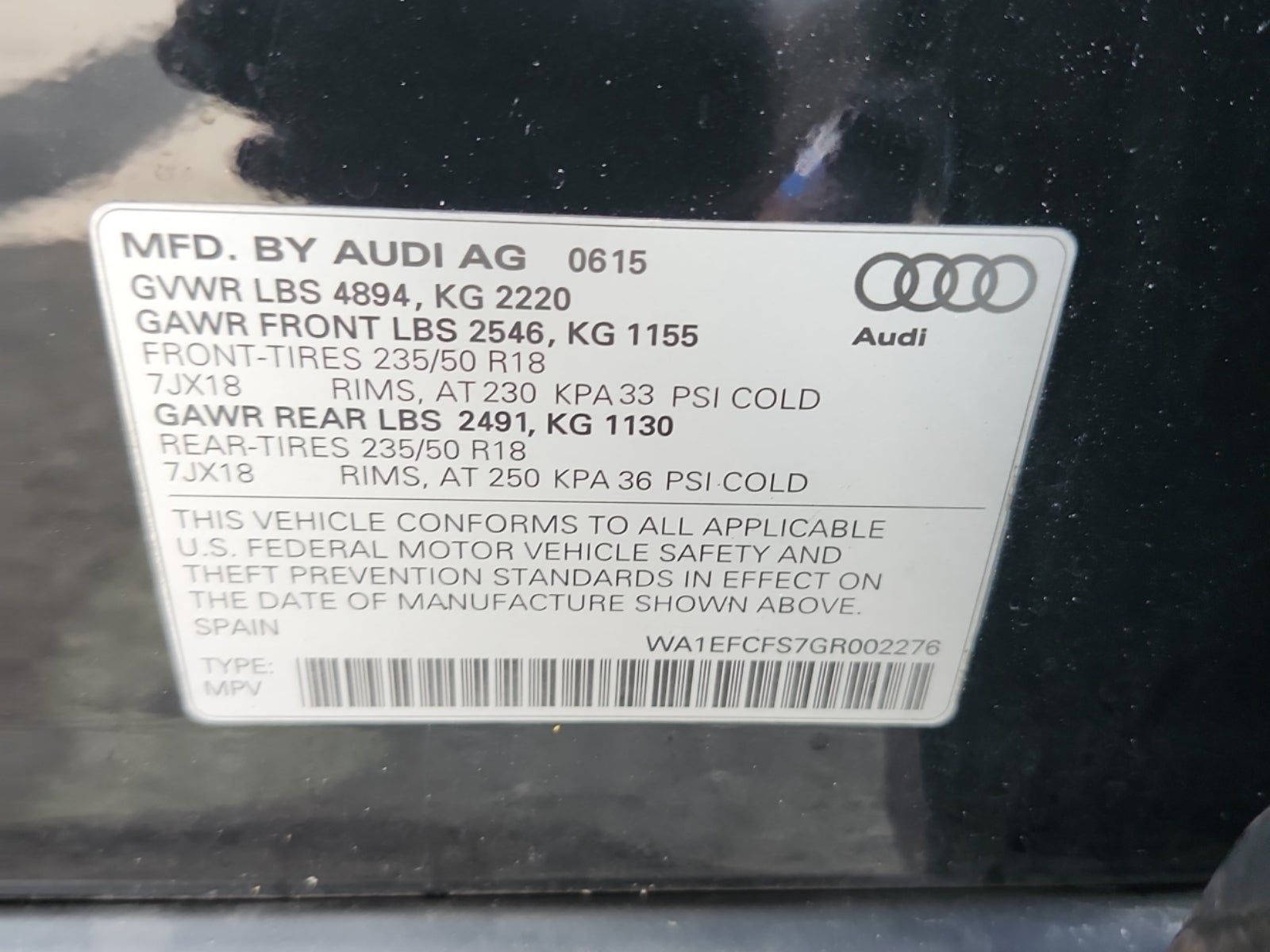 2016 Audi Q3 2.0T Premium Plus AWD