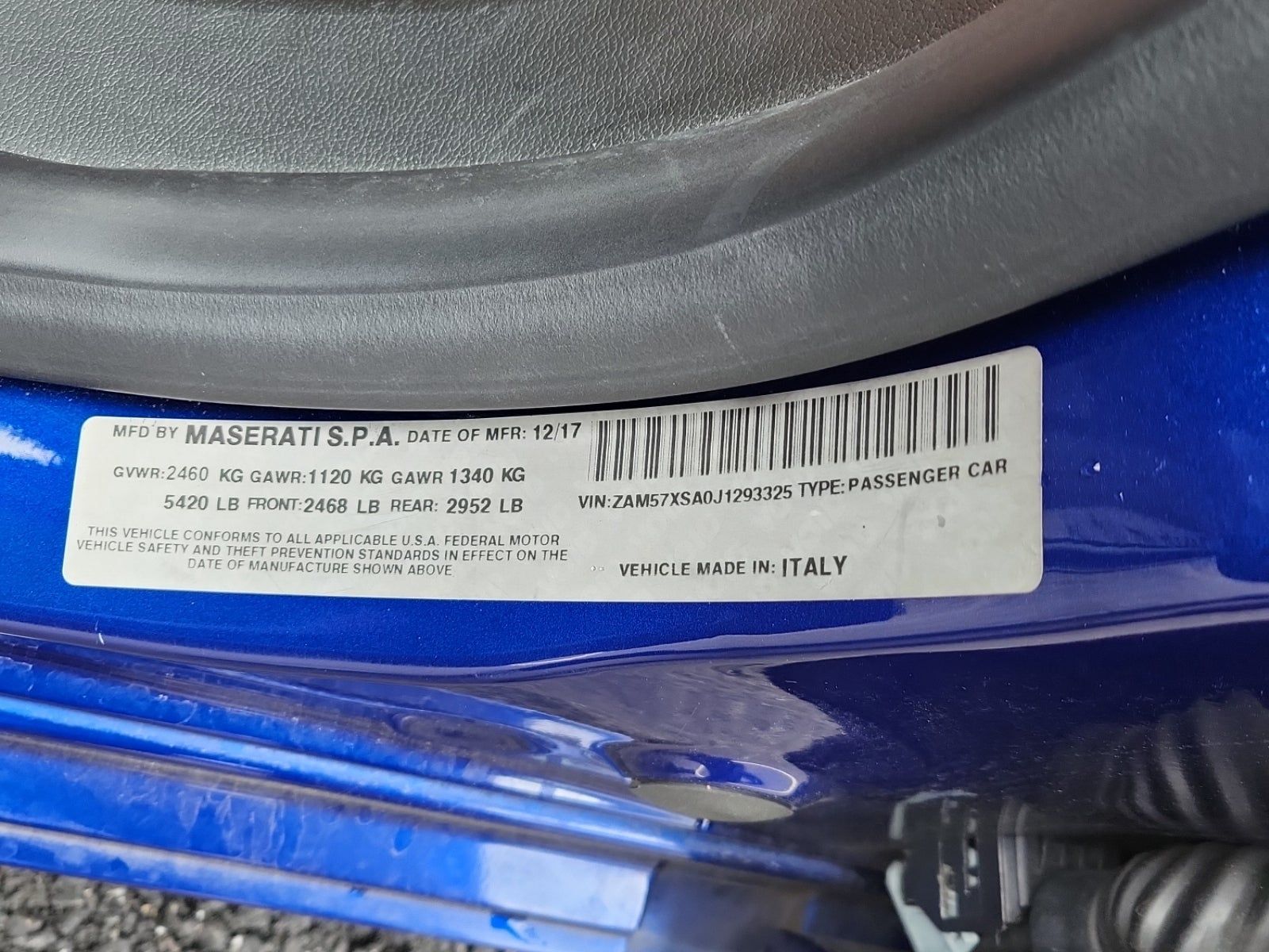 2018 Maserati Ghibli Base RWD