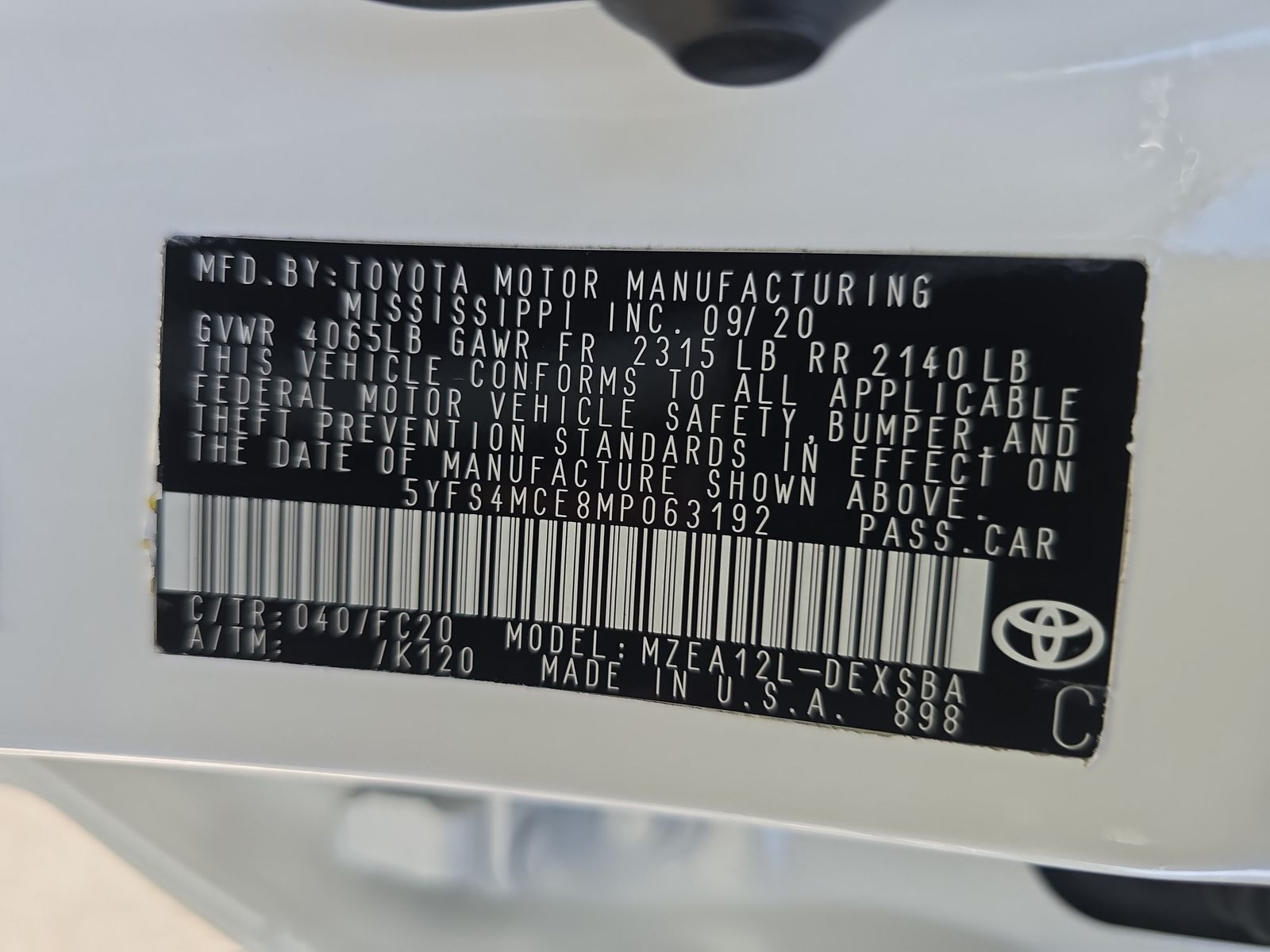 2021 Toyota Corolla SE FWD