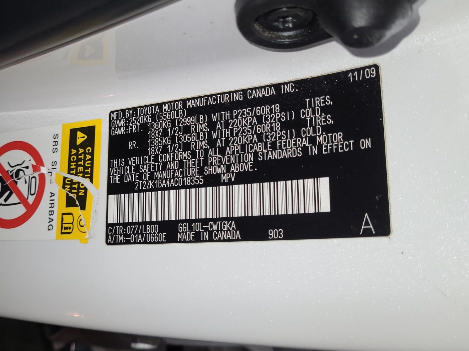 2010 Lexus RX RX 350 FWD