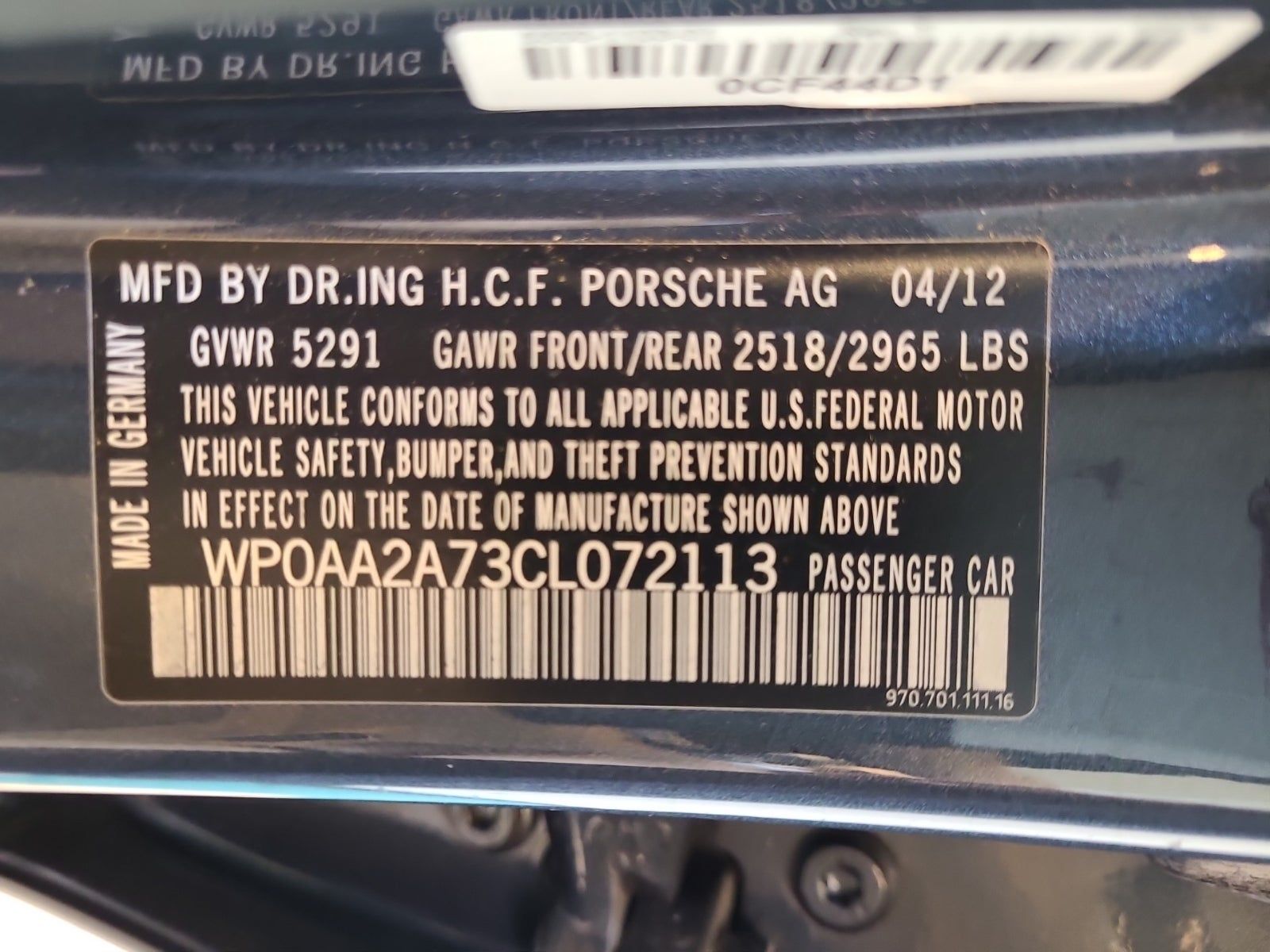 2012 Porsche Panamera 4 AWD