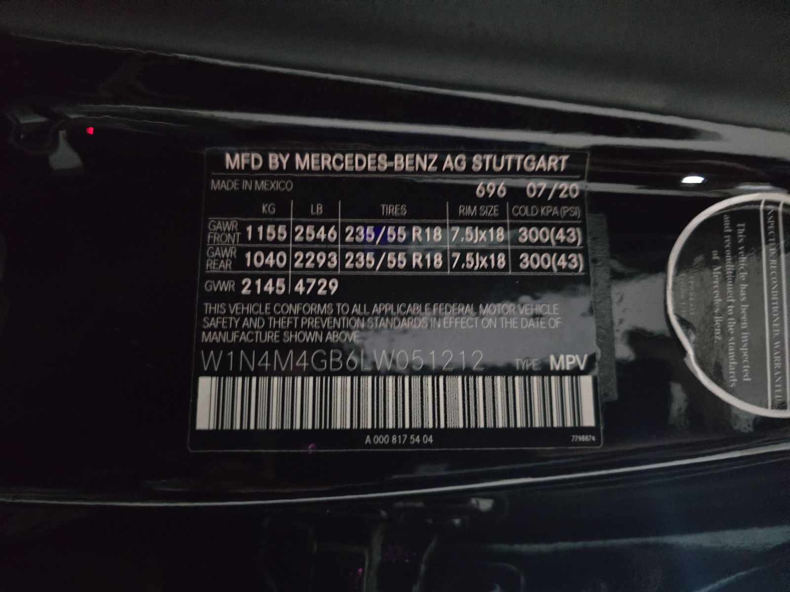 2020 Mercedes-Benz GLB GLB 250 FWD