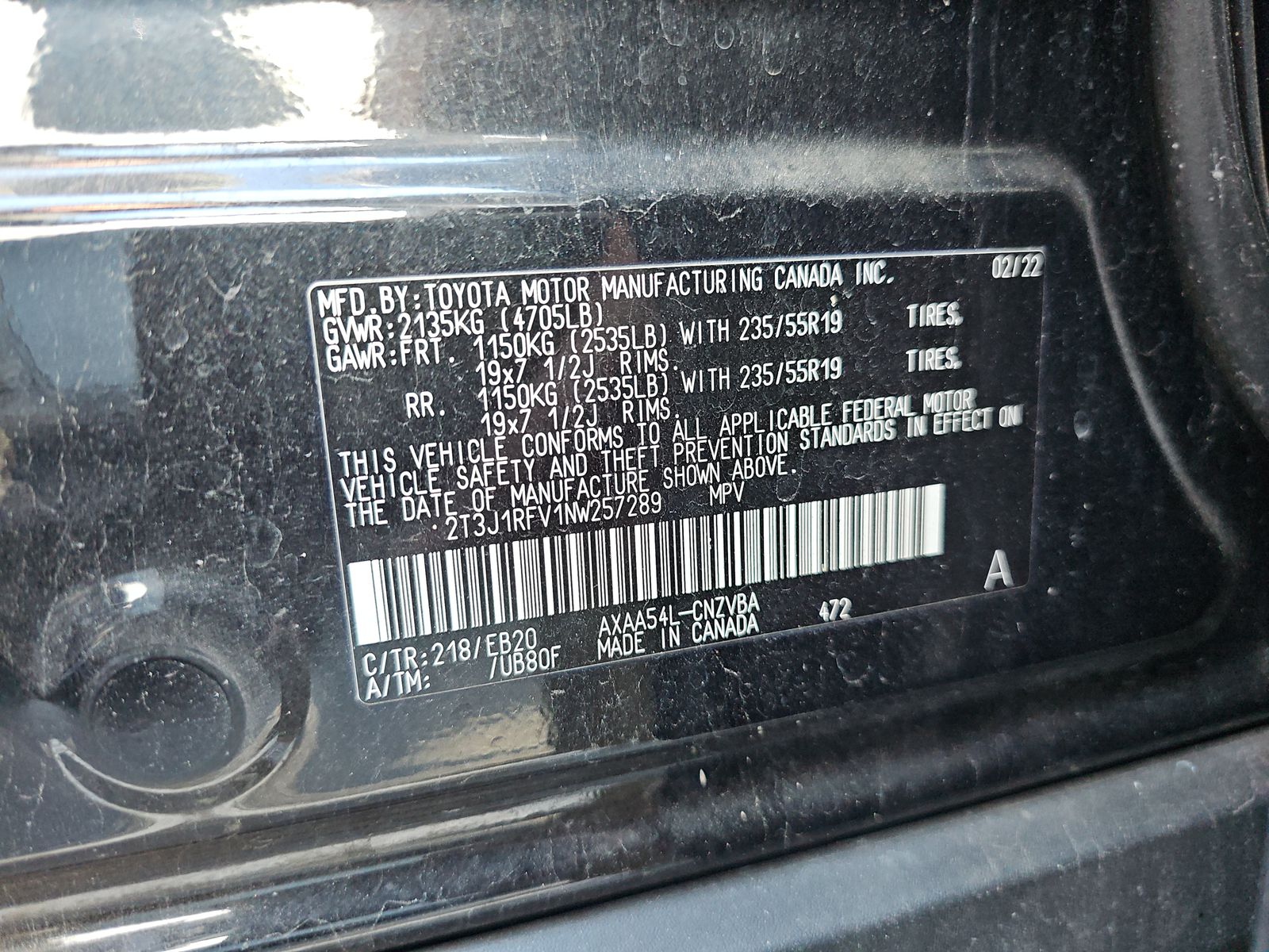 2022 Toyota RAV4 Adventure AWD