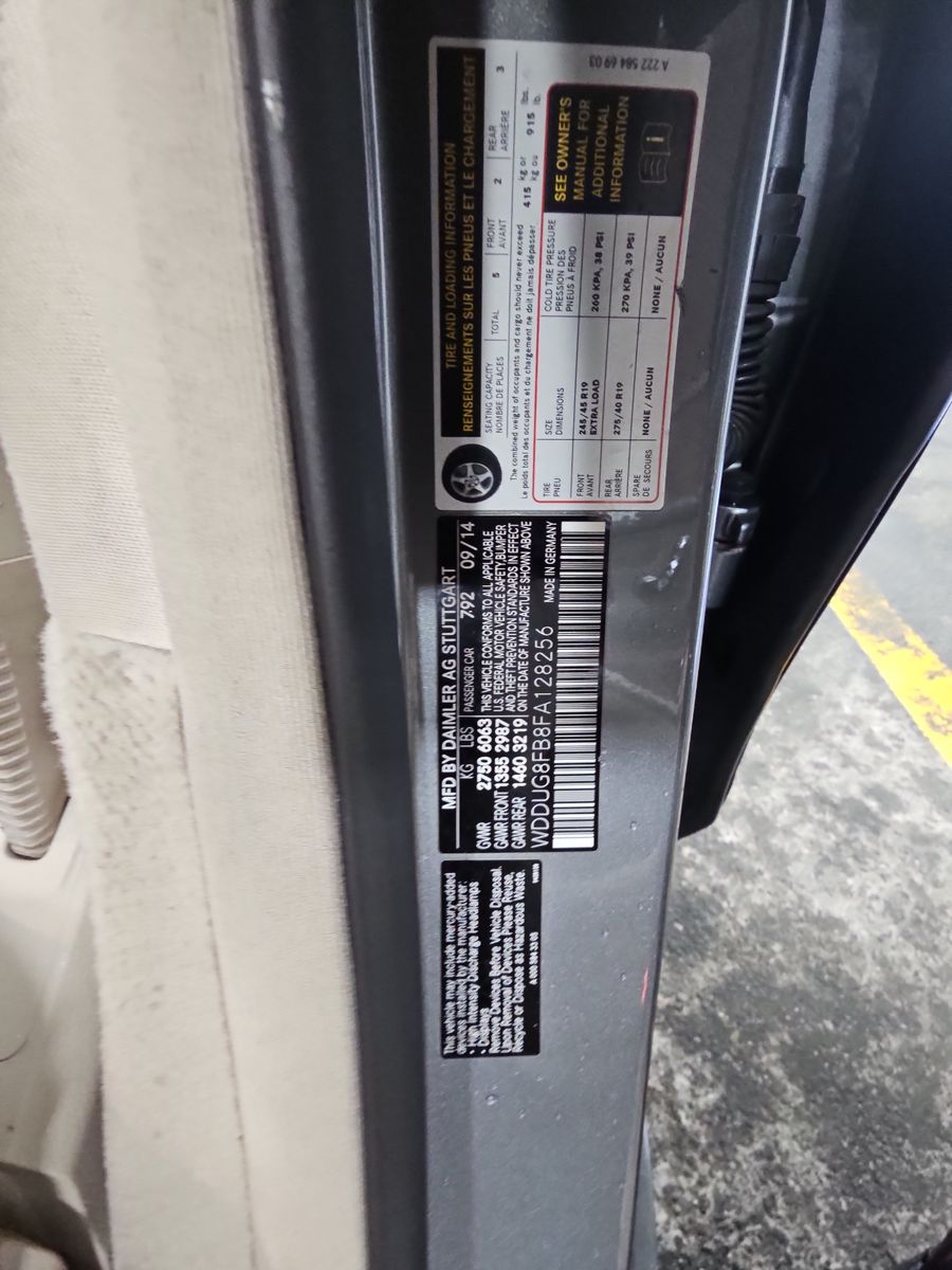 2015 Mercedes-Benz S-Class S 550 AWD