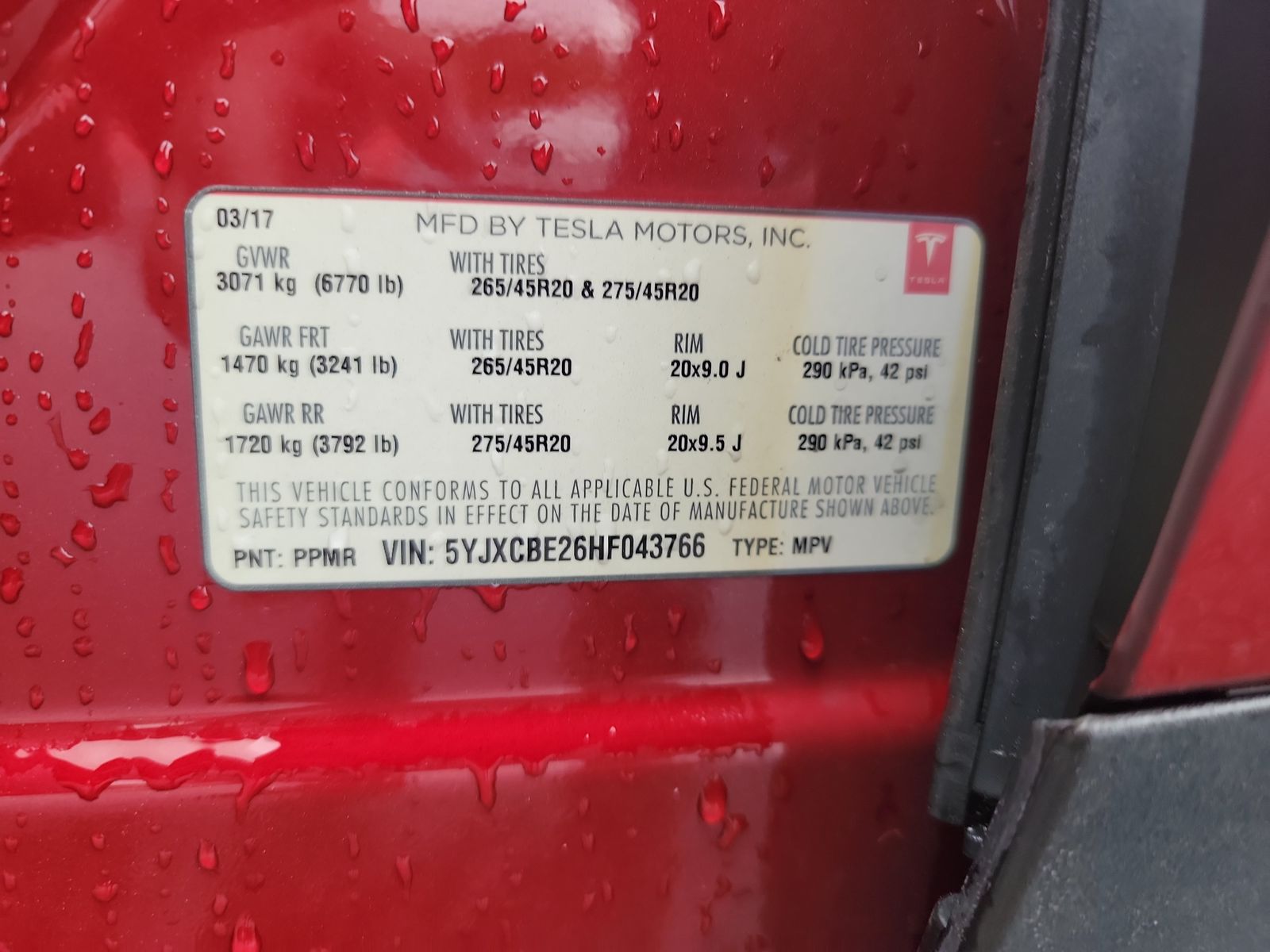 2017 Tesla Model X 75D AWD