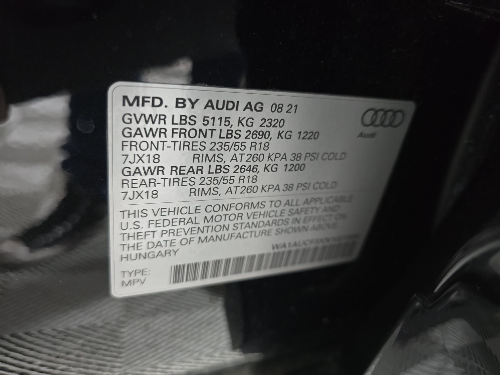 2022 Audi Q3 2.0T Premium AWD