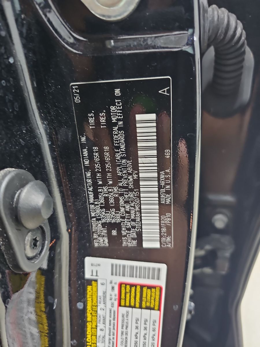 2021 Toyota Highlander Hybrid LE FWD