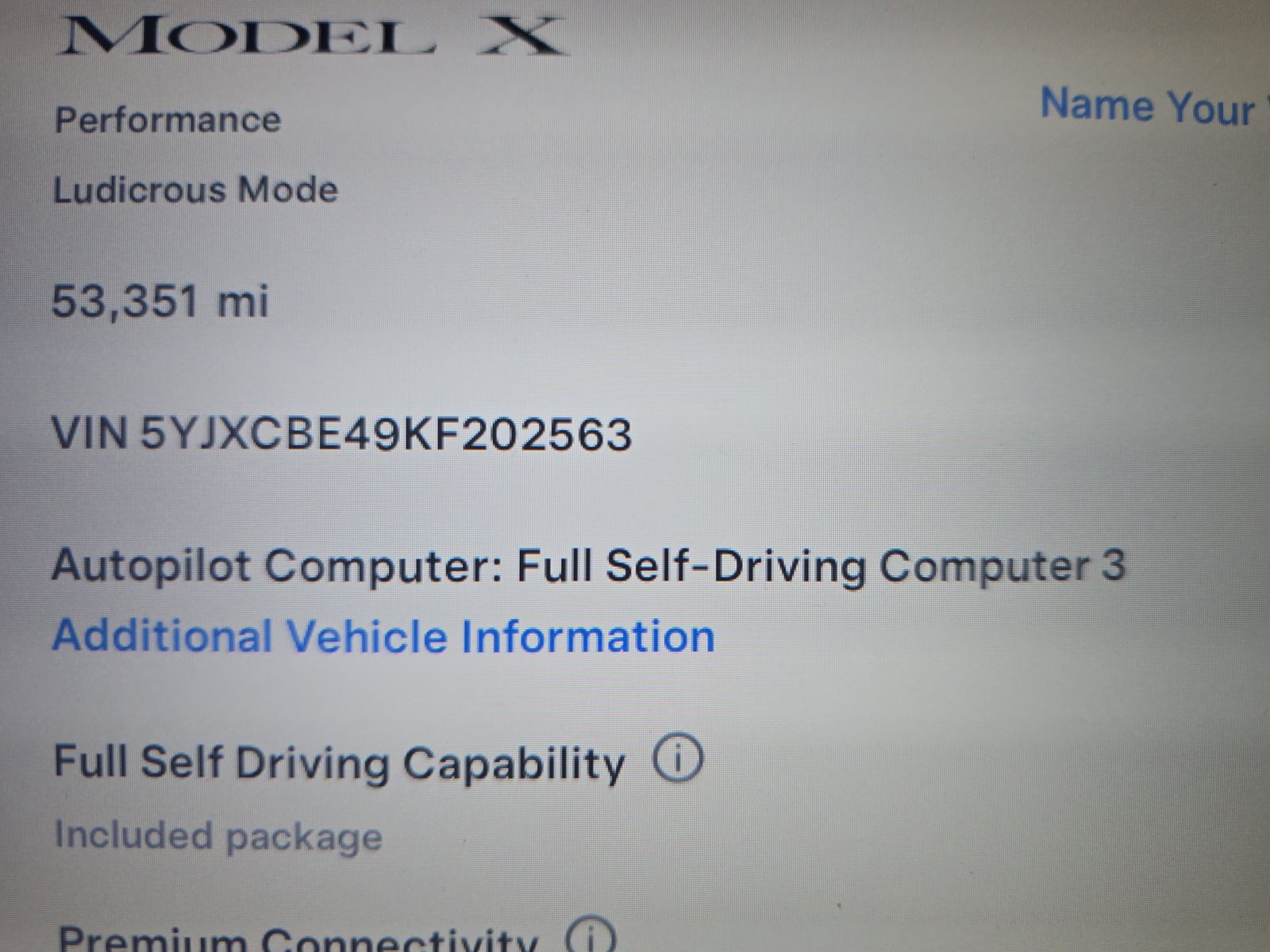 2019 Tesla Model X Performance AWD