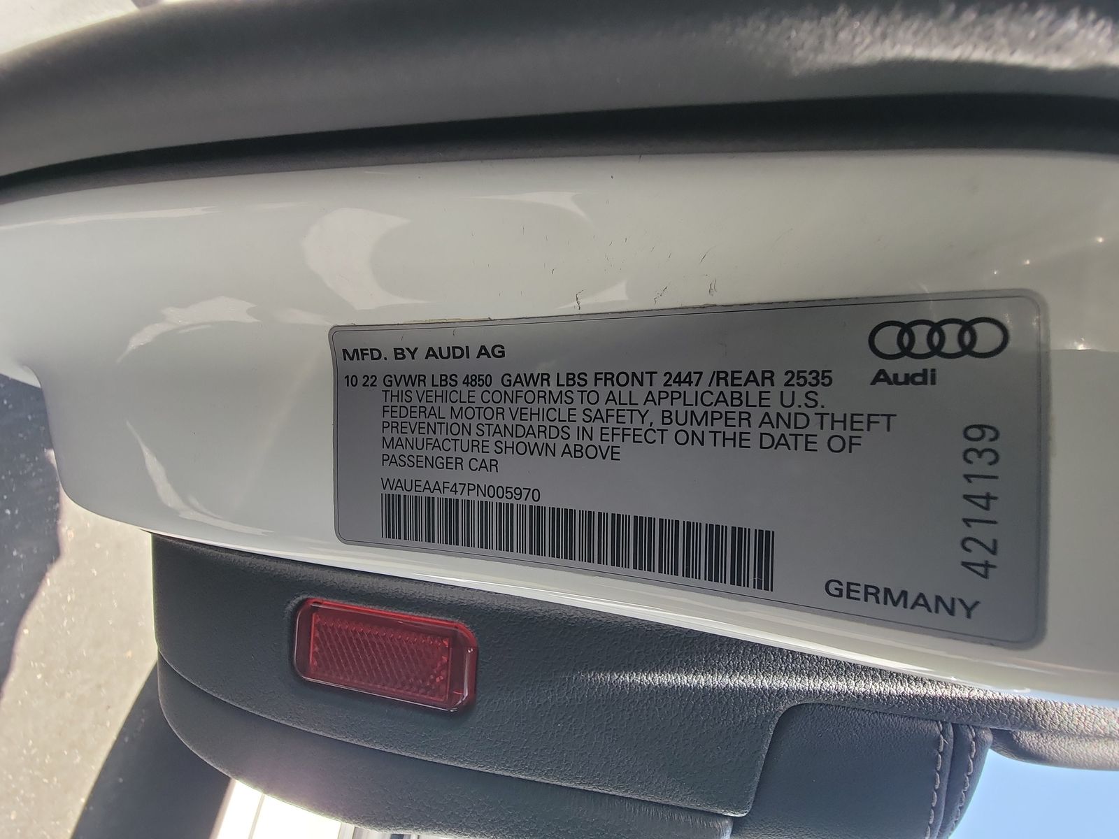 2023 Audi A4 S line Premium Plus AWD