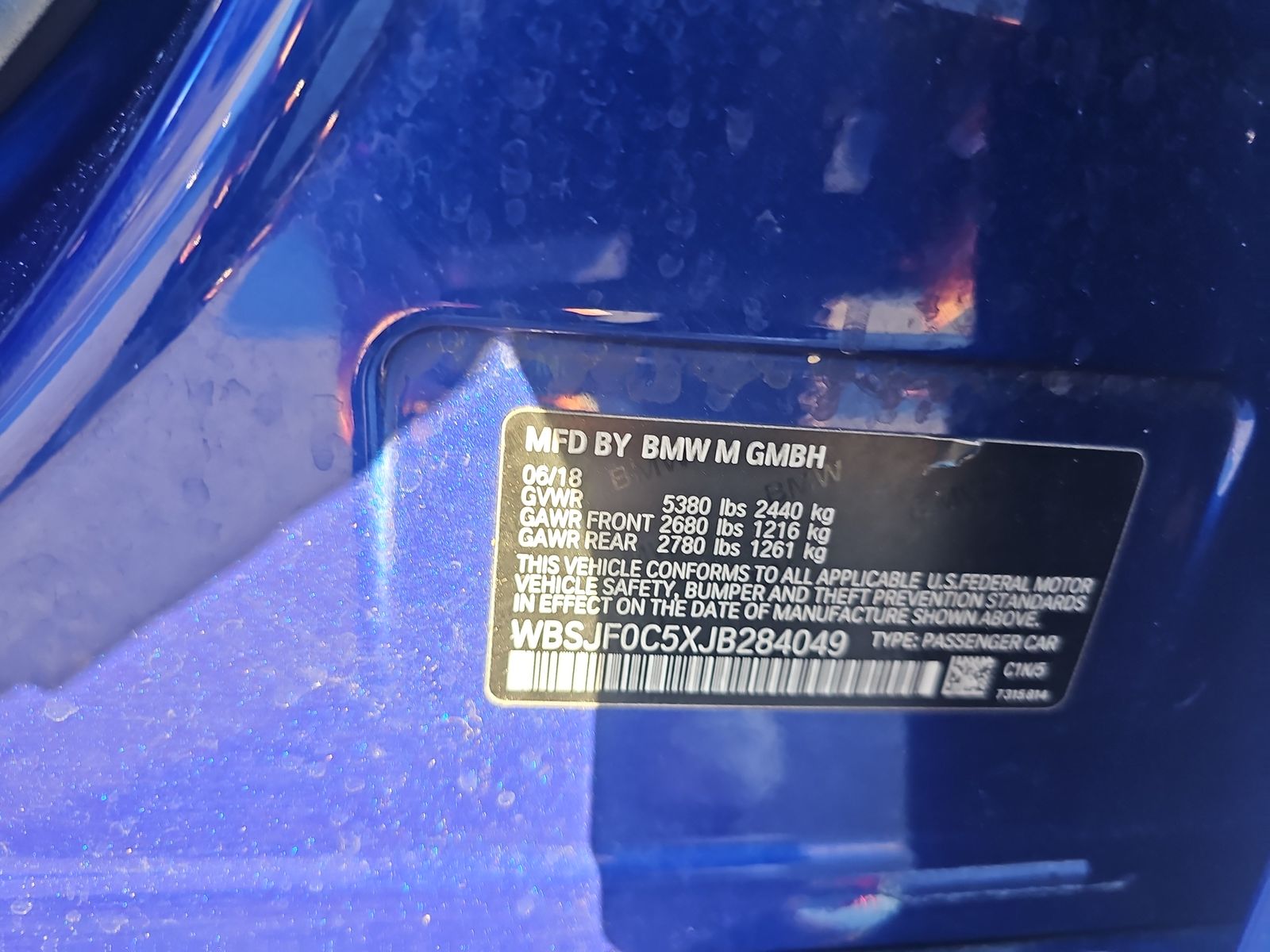 2018 BMW M5 Base AWD