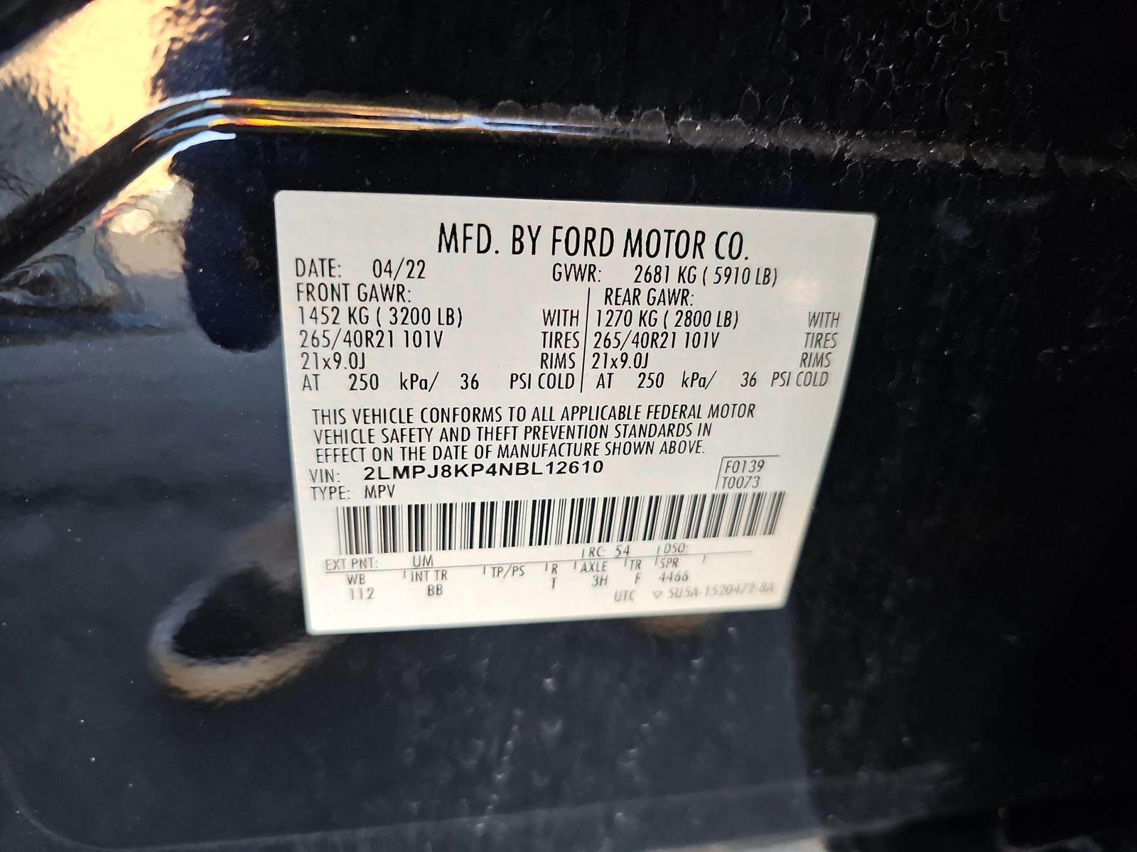 2022 Lincoln Nautilus Reserve AWD