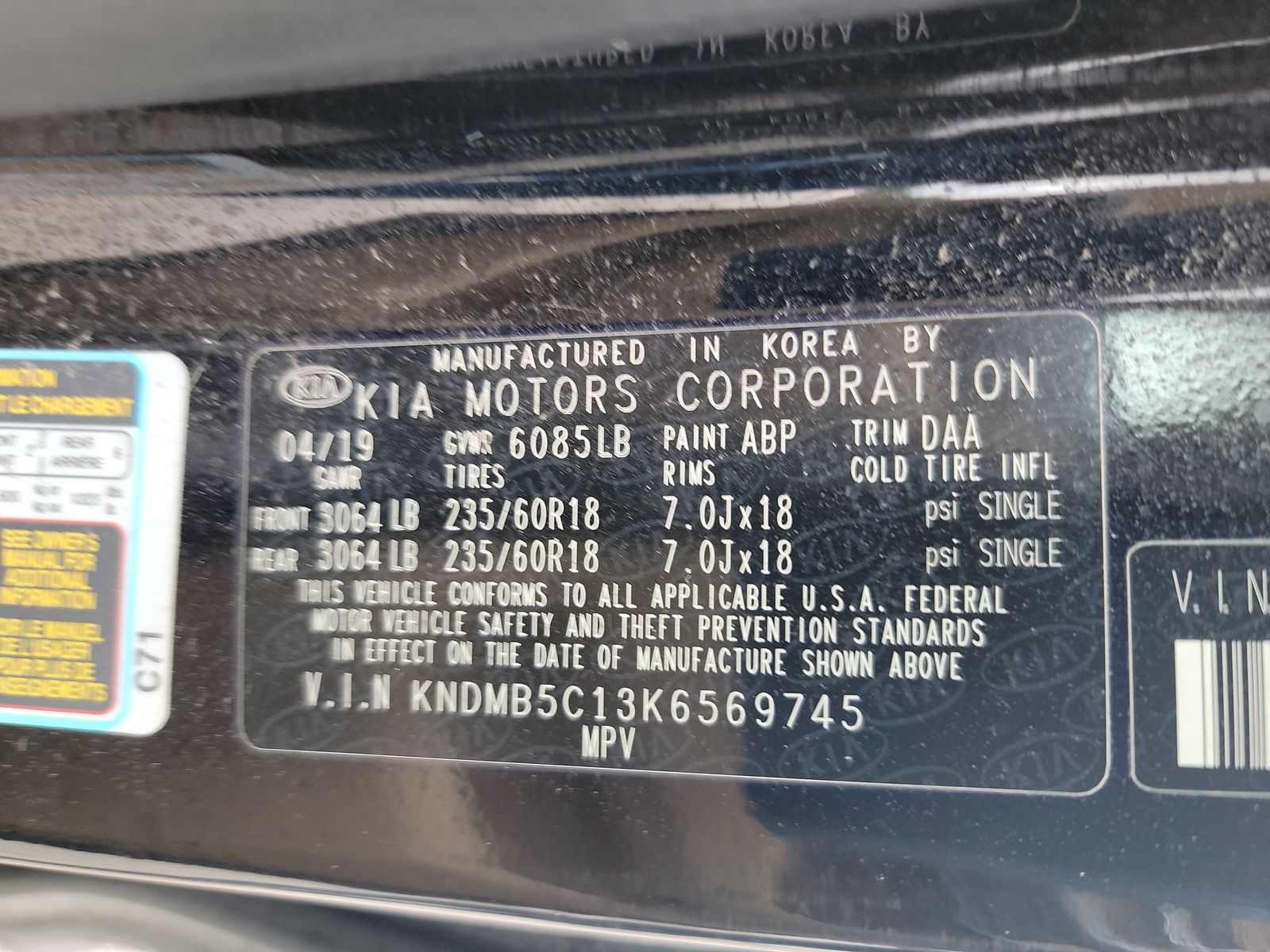 2019 Kia Sedona EX FWD