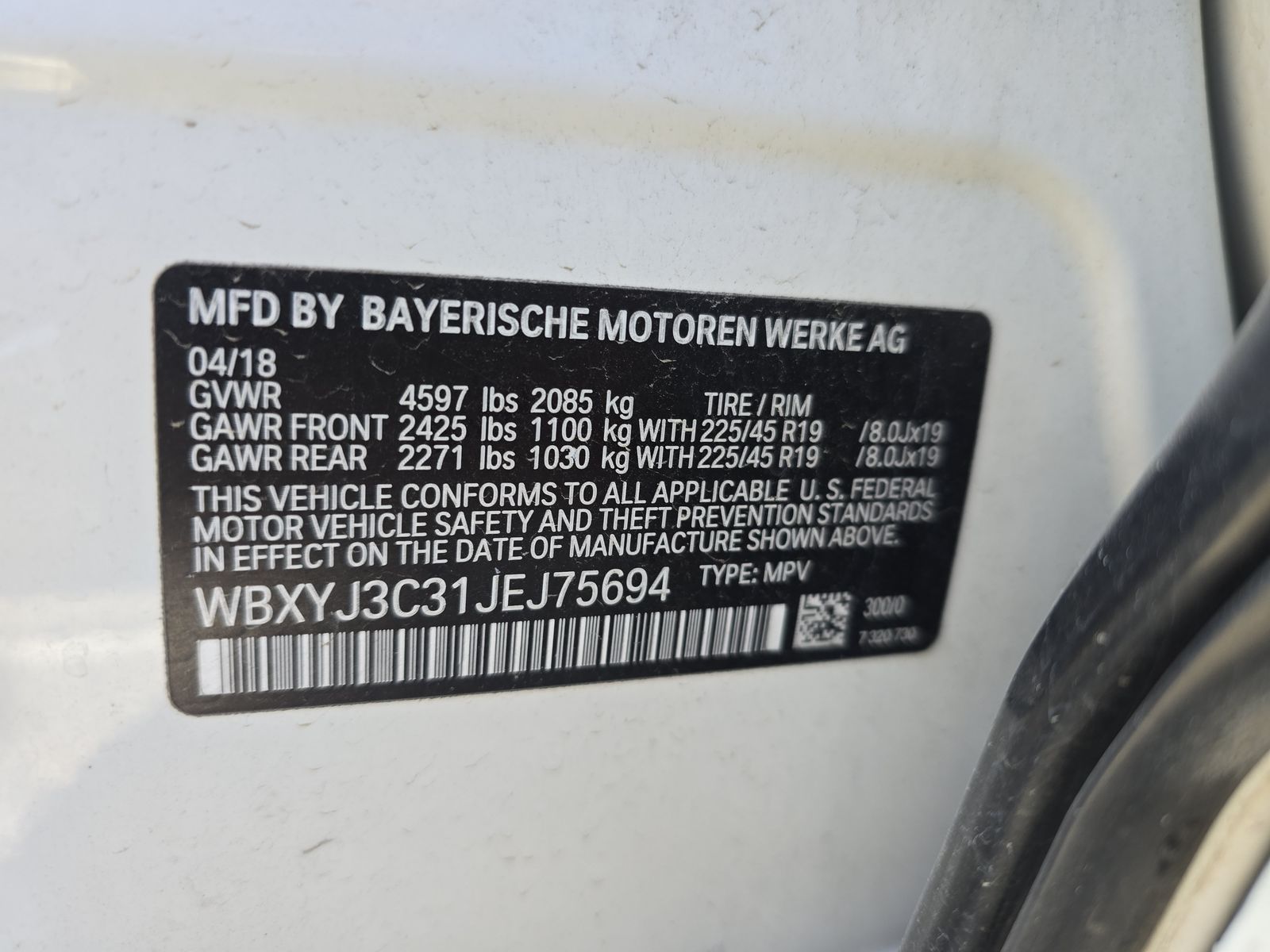 2018 BMW X2 sDrive28i FWD