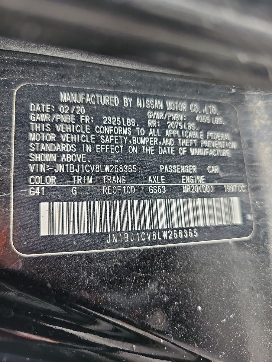 2020 Nissan Rogue Sport S FWD