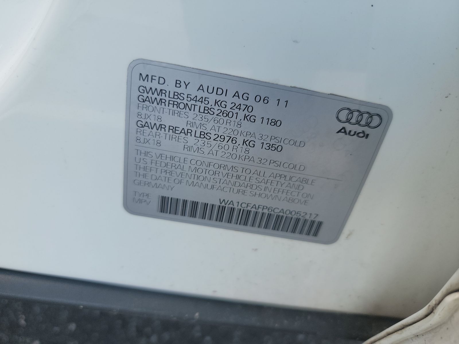 2012 Audi Q5 2.0T Premium AWD